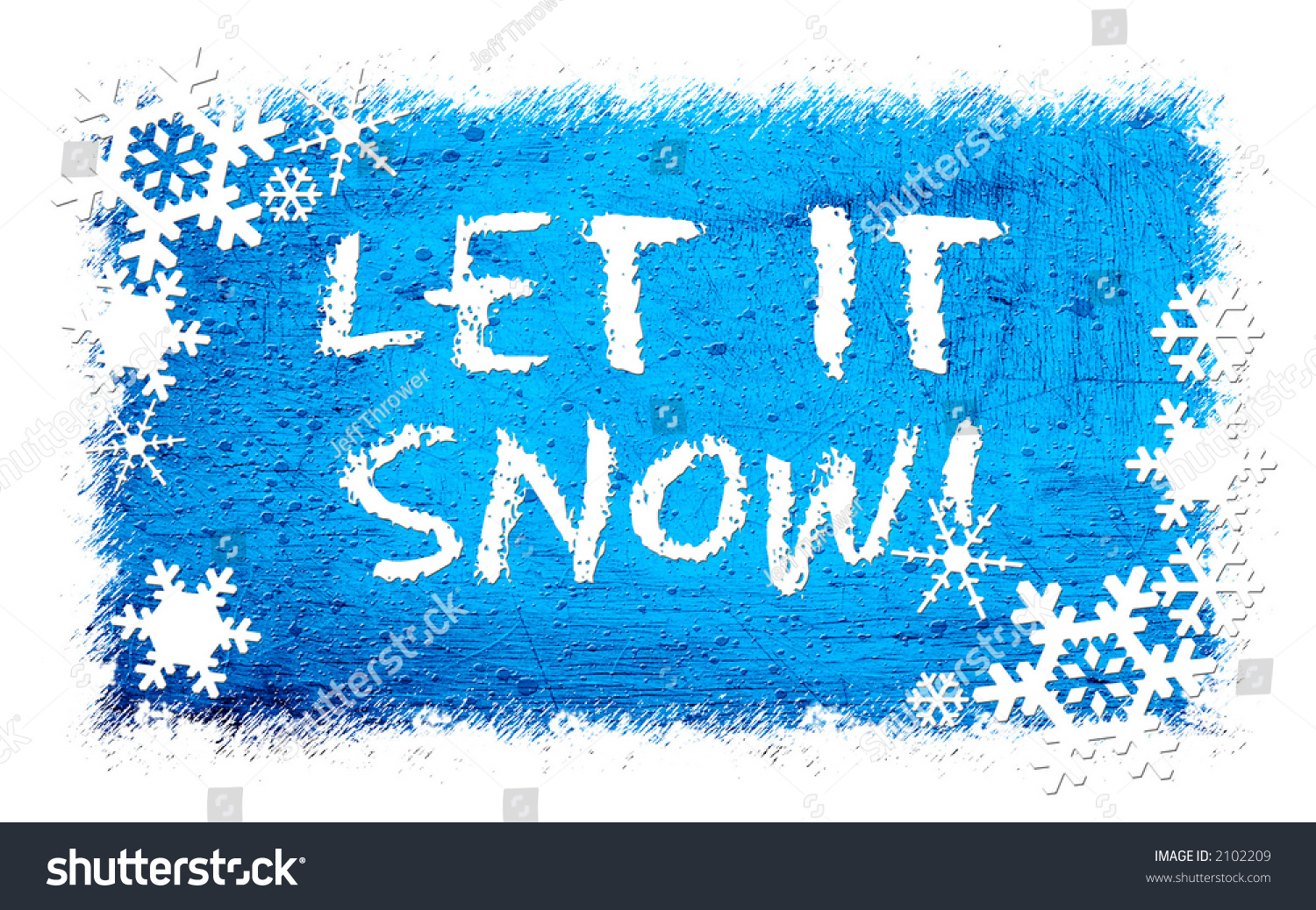 Let is snow. Набор Let it Snow, синий.