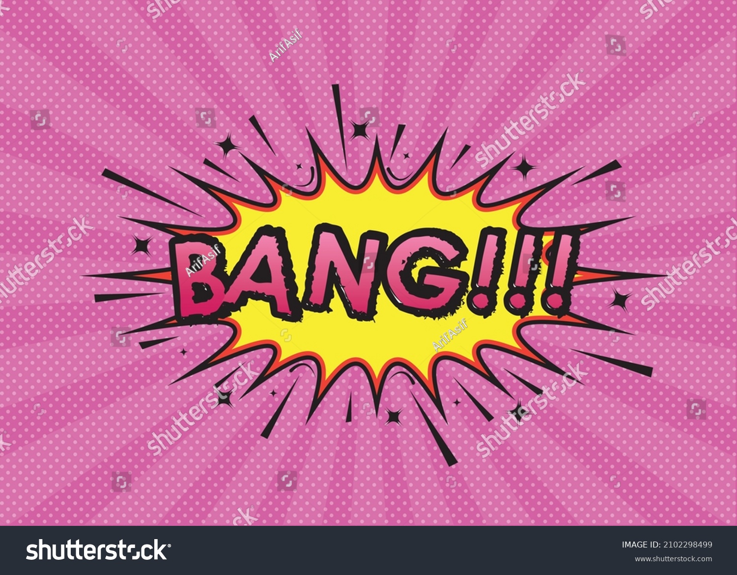 Bang Comic Backgrounds Style Design Vector Stock Vector (Royalty Free ...