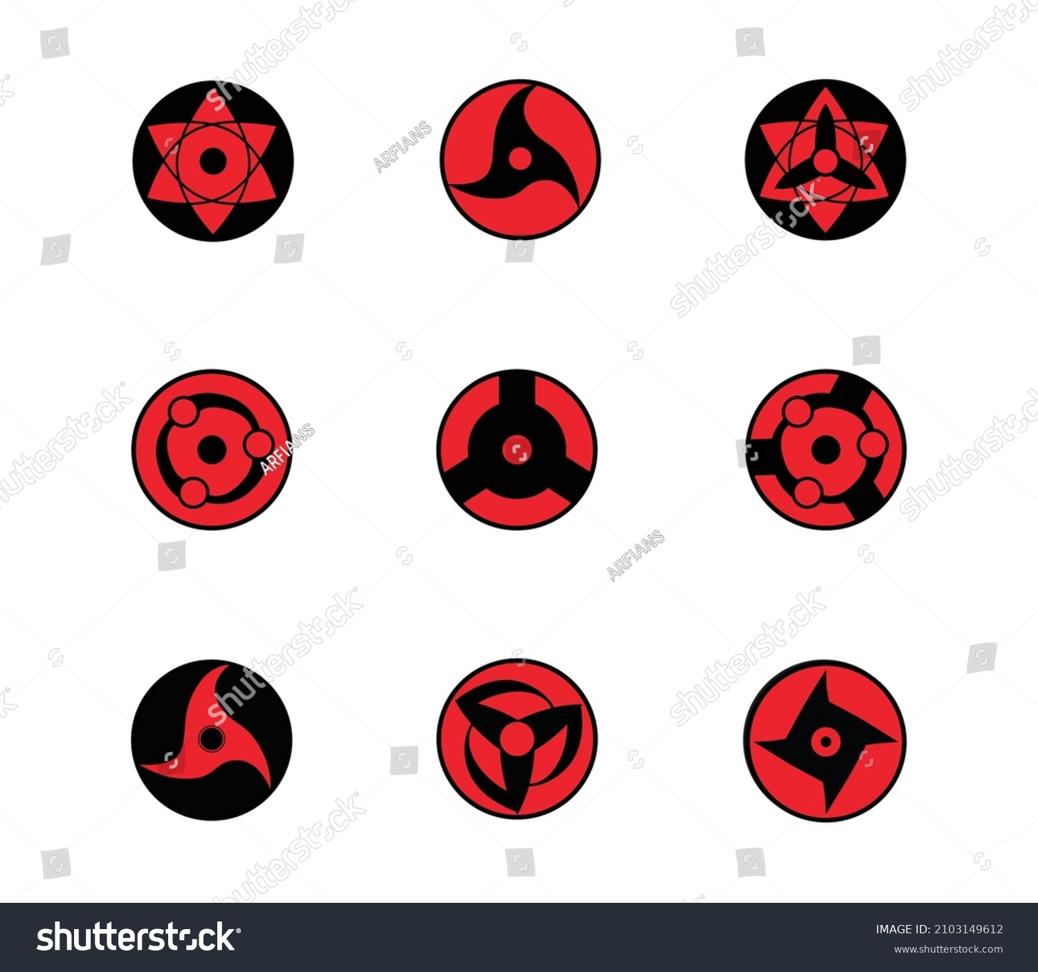 30 Color Sharingan Images, Stock Photos & Vectors | Shutterstock