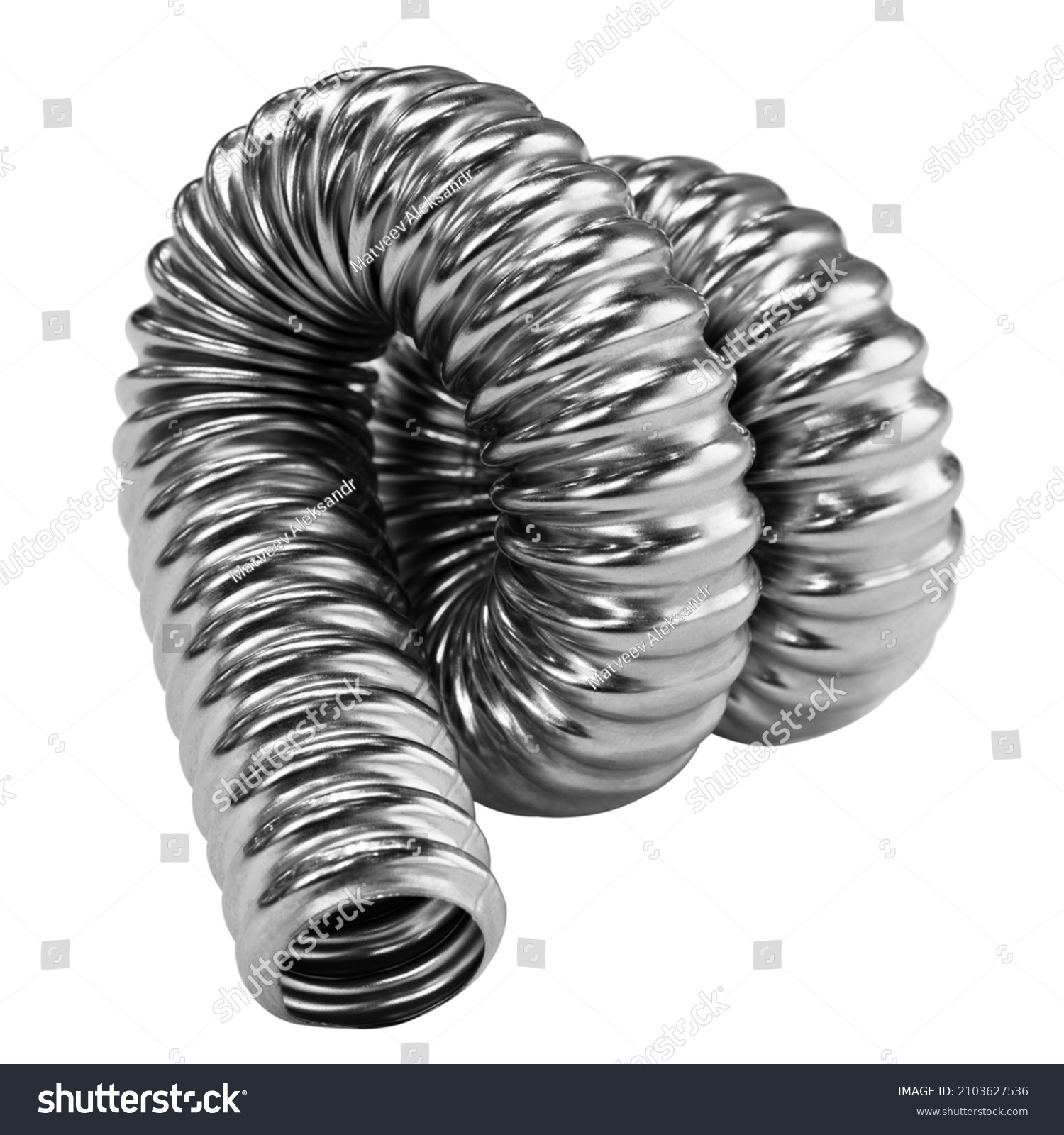 3 102 Stainless Steel Connection Hose Pipe Images Stock Photos   Stock Photo Stainless Steel Flexible Hoses And Flexi Pipes Fittings And Pressure Joints Close Up Mackro 2103627536 