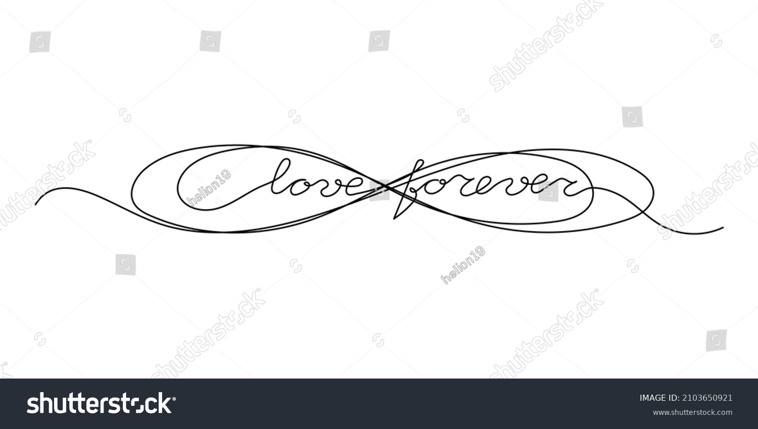 Continuous One Line Script Cursive Text Stock Vector (Royalty Free ...