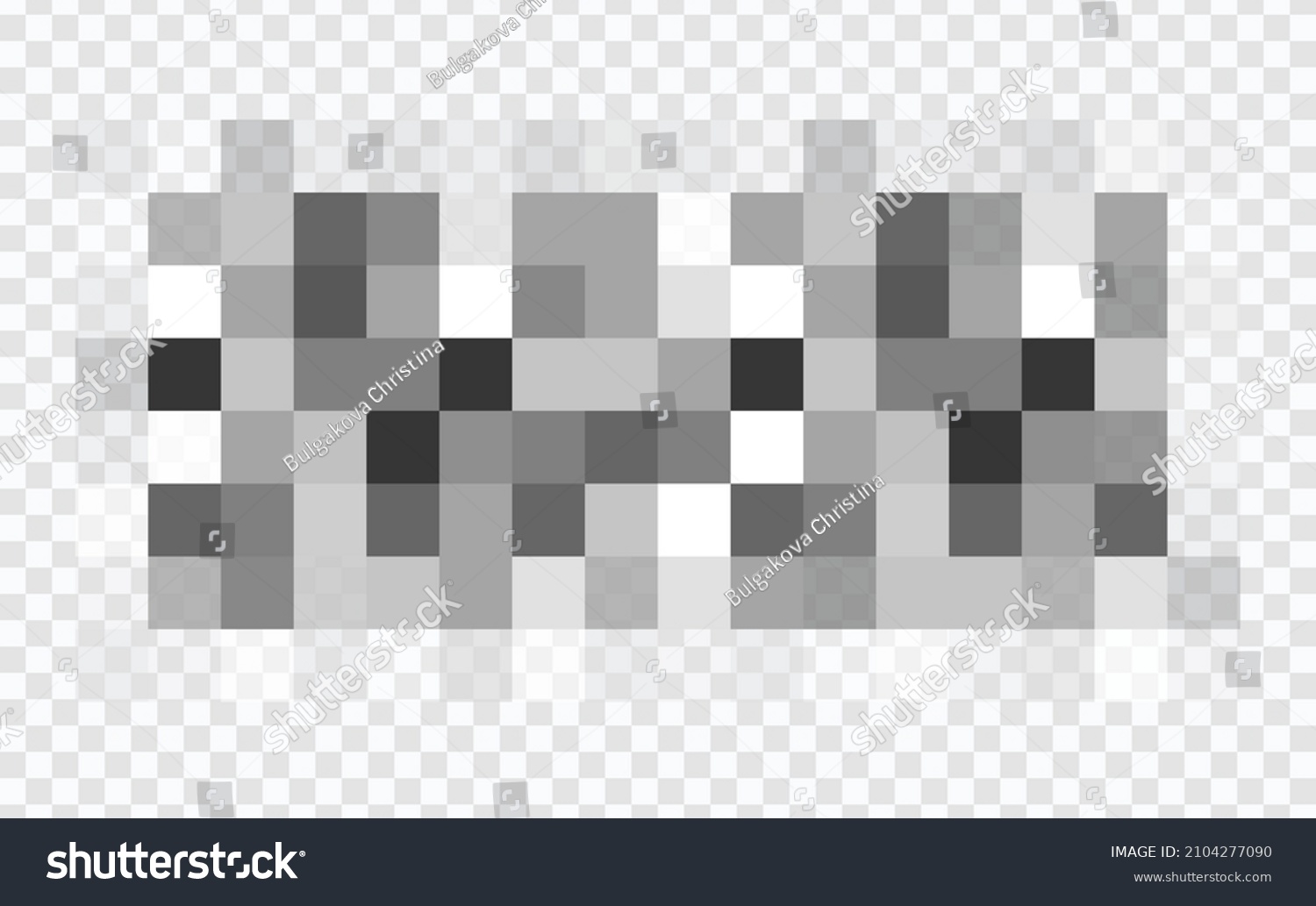 Censor Blur Effect Texture Isolated On Stock Vector Royalty Free 2104277090 Shutterstock 0675