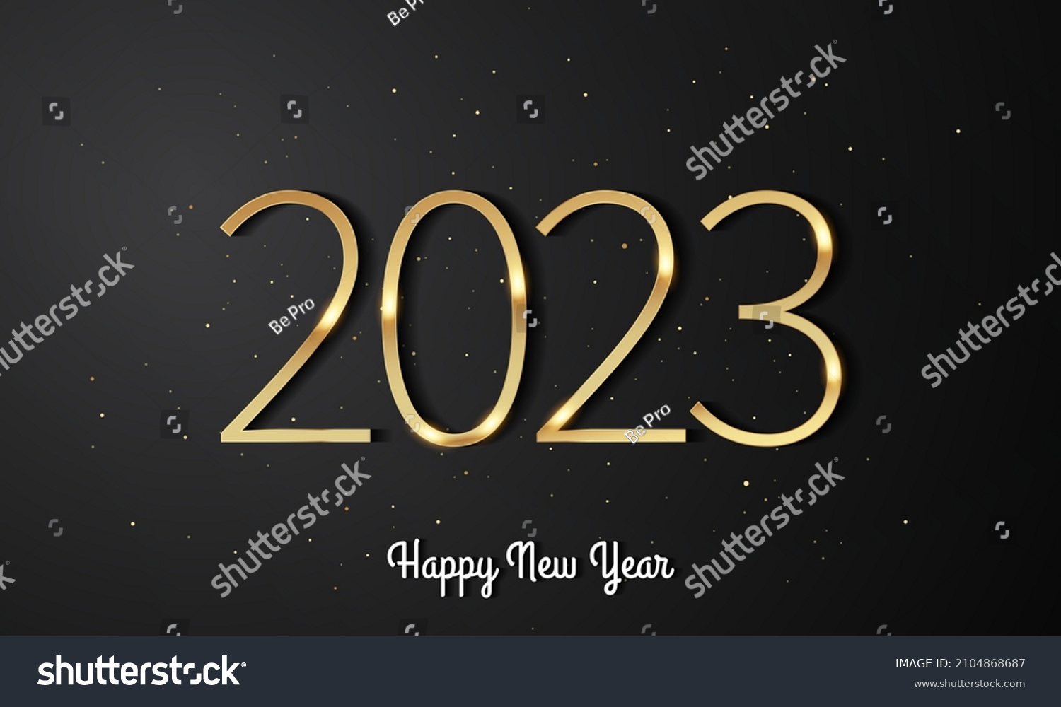 2023 Happy New Year Background Design Stock Vector (Royalty Free ...