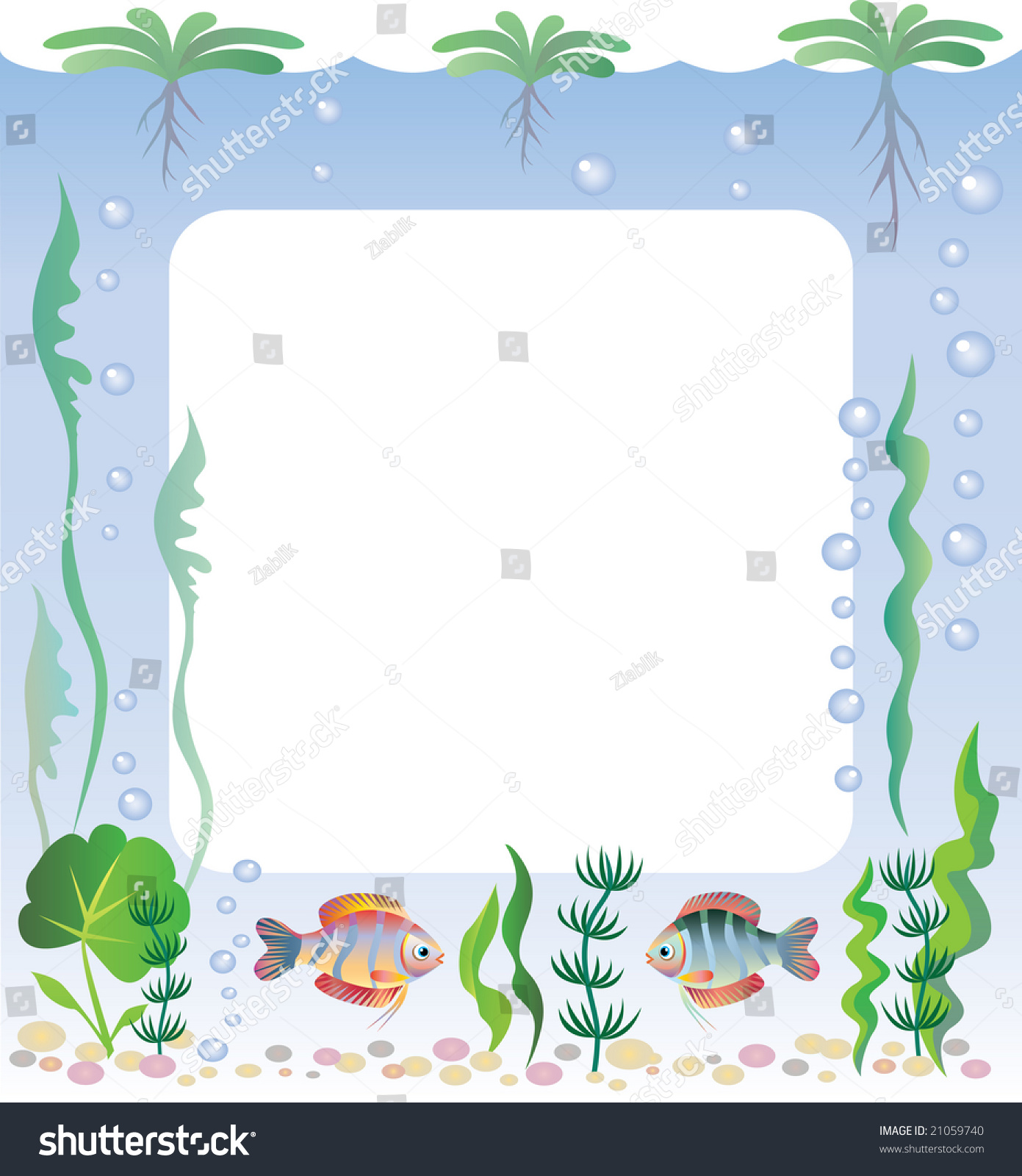 Aquarium Frame Stock Vector (Royalty Free) 21059740 | Shutterstock