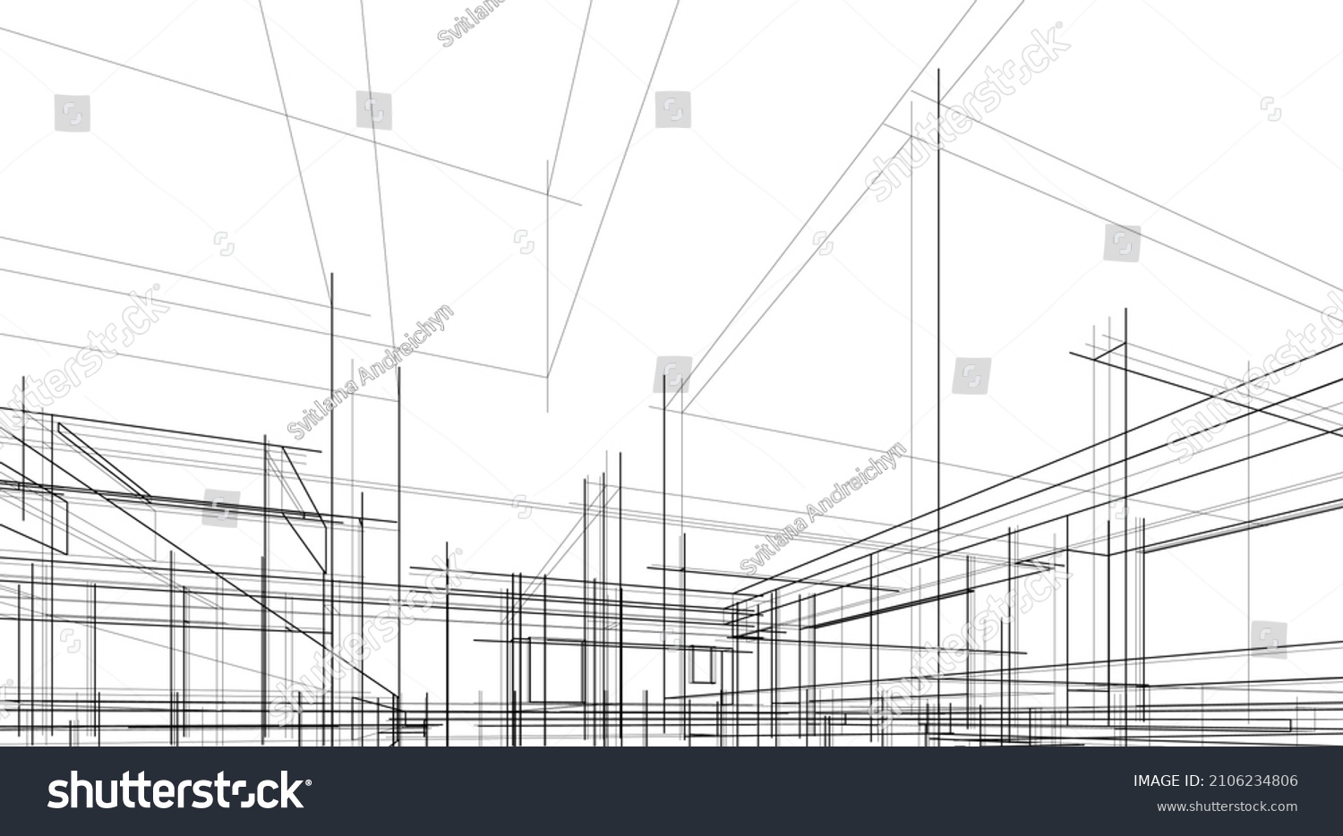 Architectural Sketch House Stock Vector Royalty Free 2106234806 Architectural Sketch House Stock Vector Royalty Free 2106234806