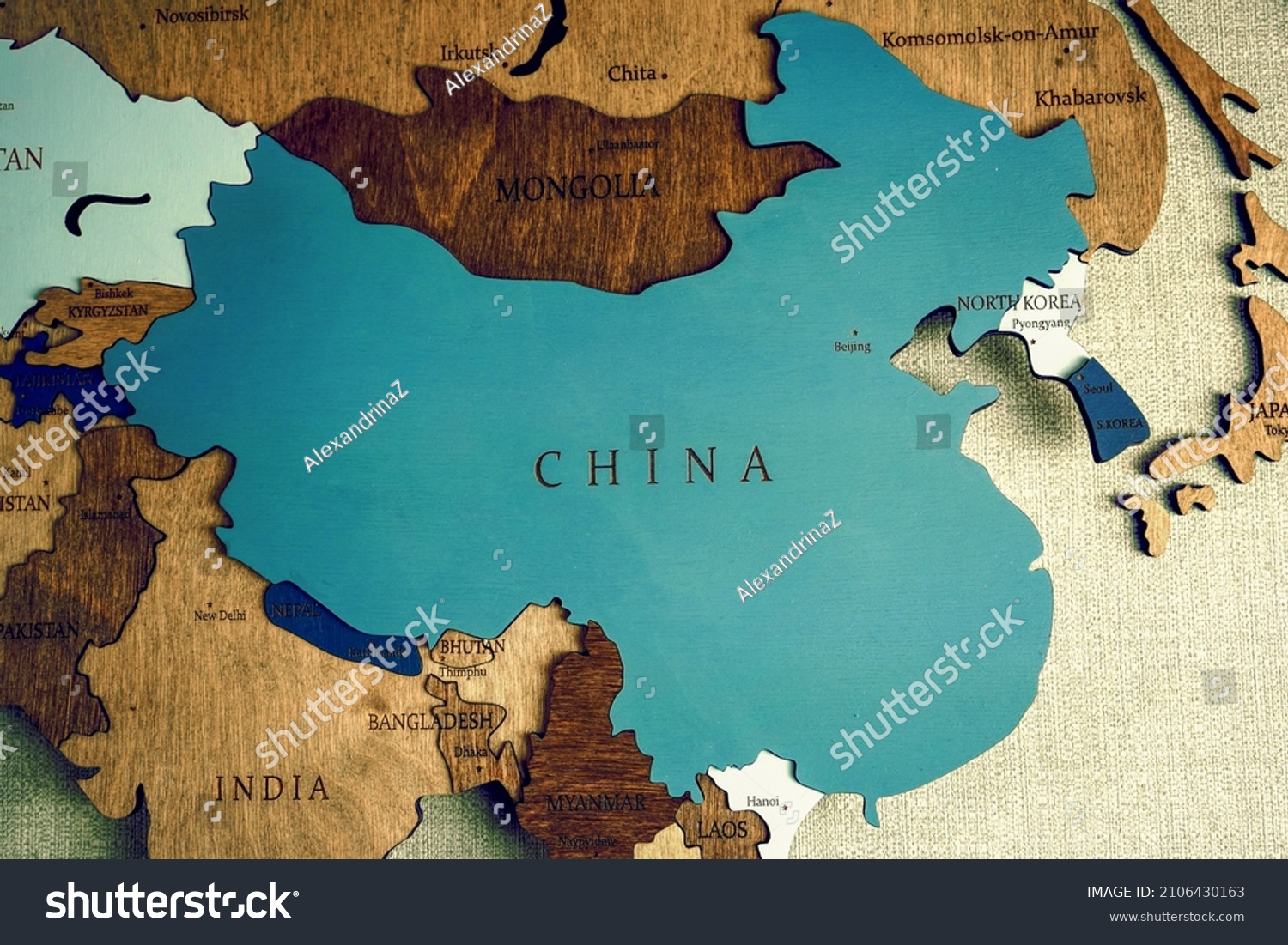 china-country-on-political-map-carved-stock-photo-2106430163-shutterstock