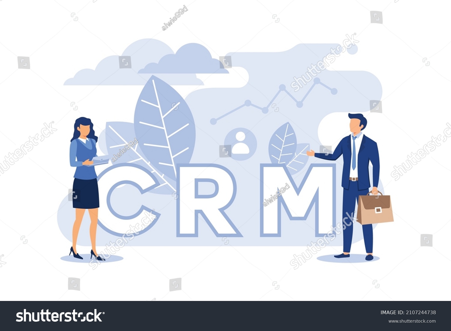 Customer Relationship Management Concept Illustration Incoming Stock ...