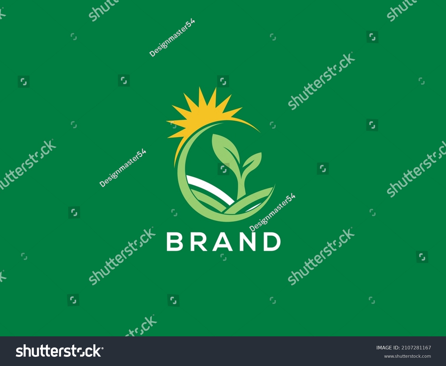 Plant Grow Vector Logo Stock Vector (Royalty Free) 2107281167 ...