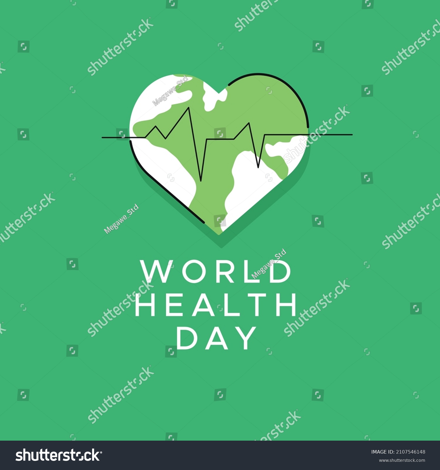 World Health Day Banner Template Stock Vector (Royalty Free) 2107546148 ...