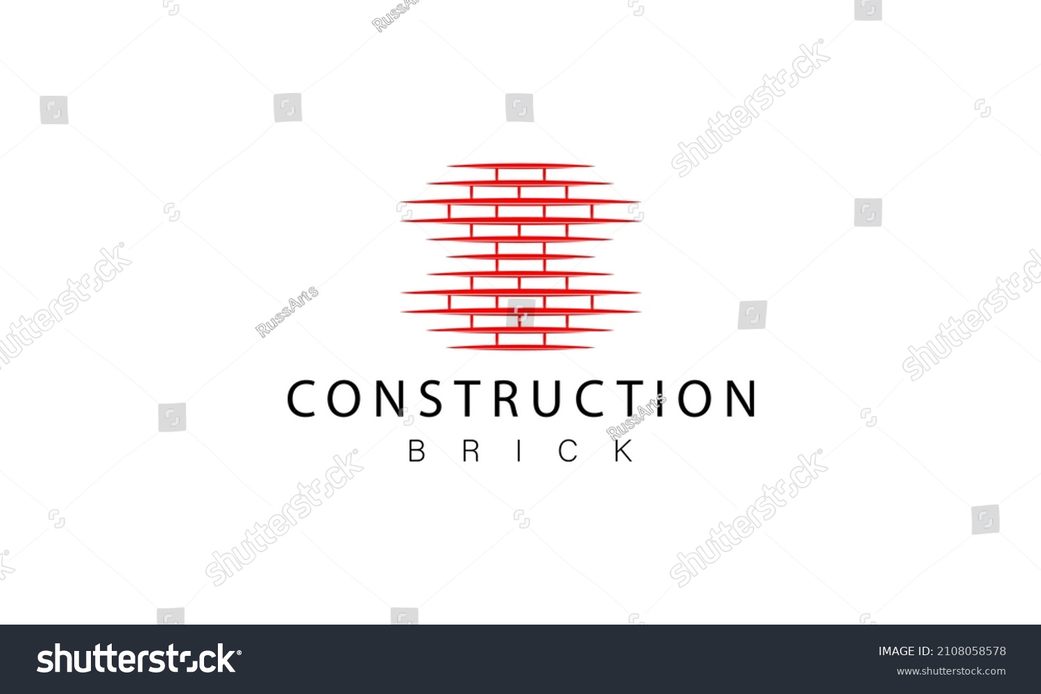 Brick Logo Design Template Bricklaying Design Stock Vector (Royalty ...