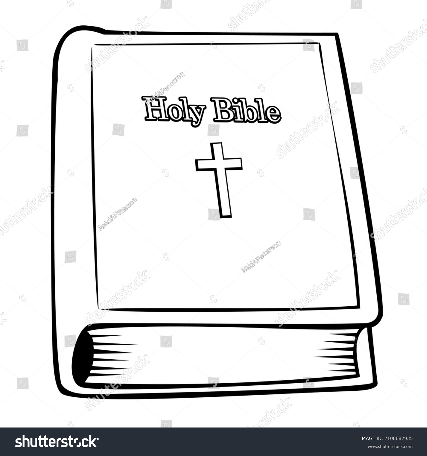 Holy Bible Book Scripture Word Volume Stock Illustration 2108682935 ...