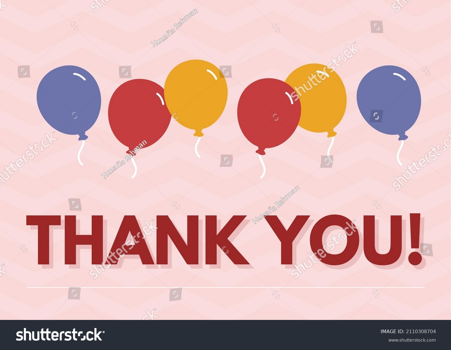 Thank You Your Love Balloons Stock Photo 2110308704 | Shutterstock