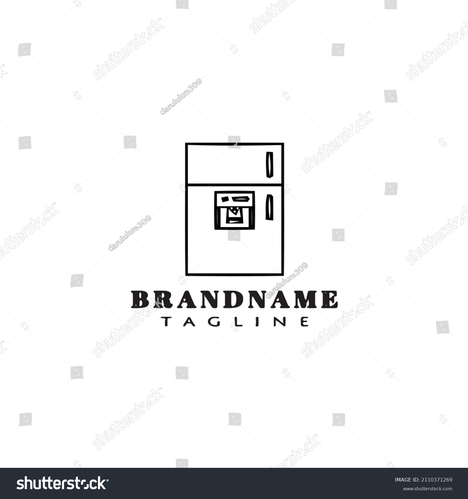 Water Cooler Logo Cartoon Icon Design Stock Vector (Royalty Free ...