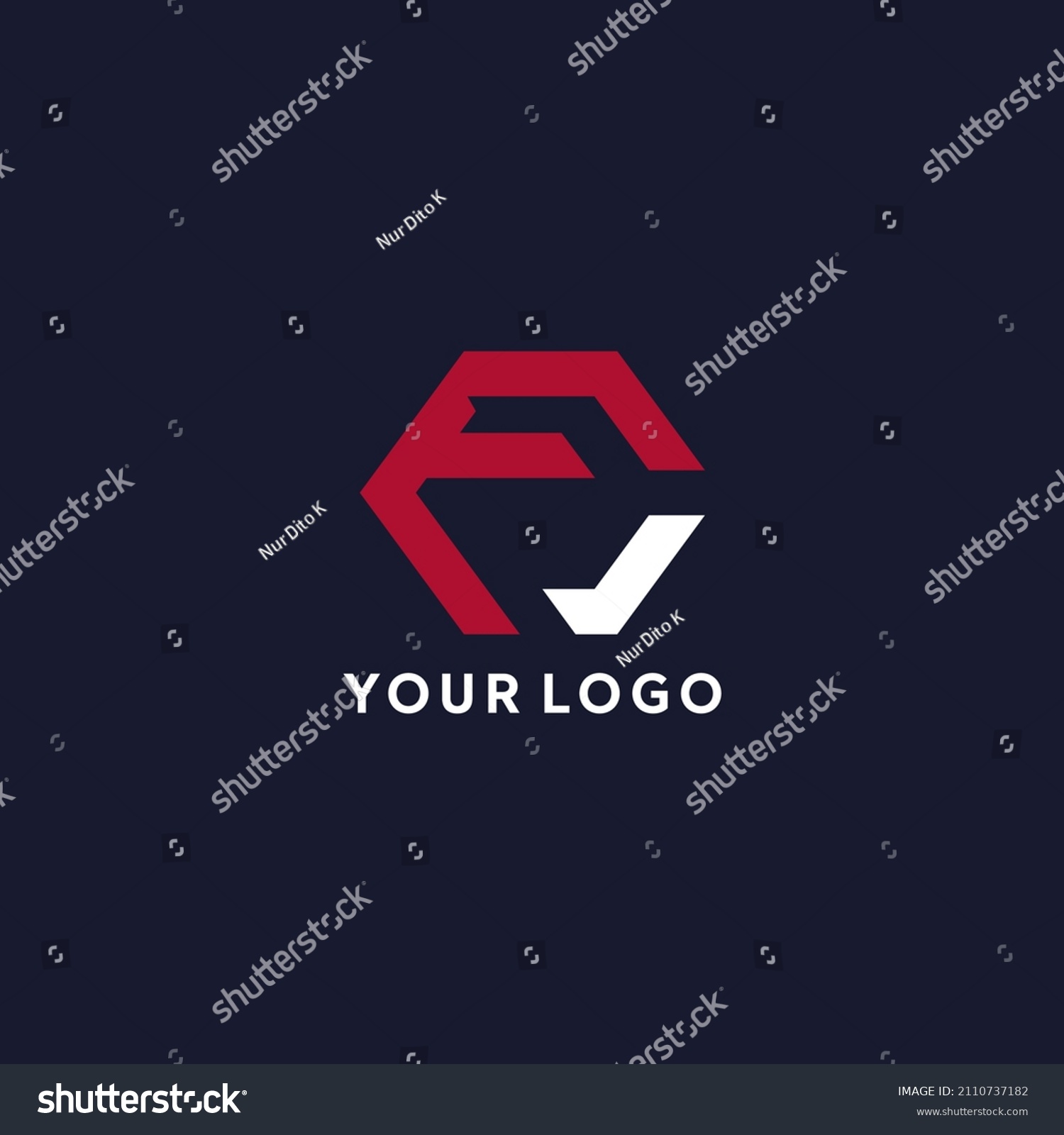 Fc Initial Wordmark Typography Logo Vector Stock Vector (Royalty Free ...