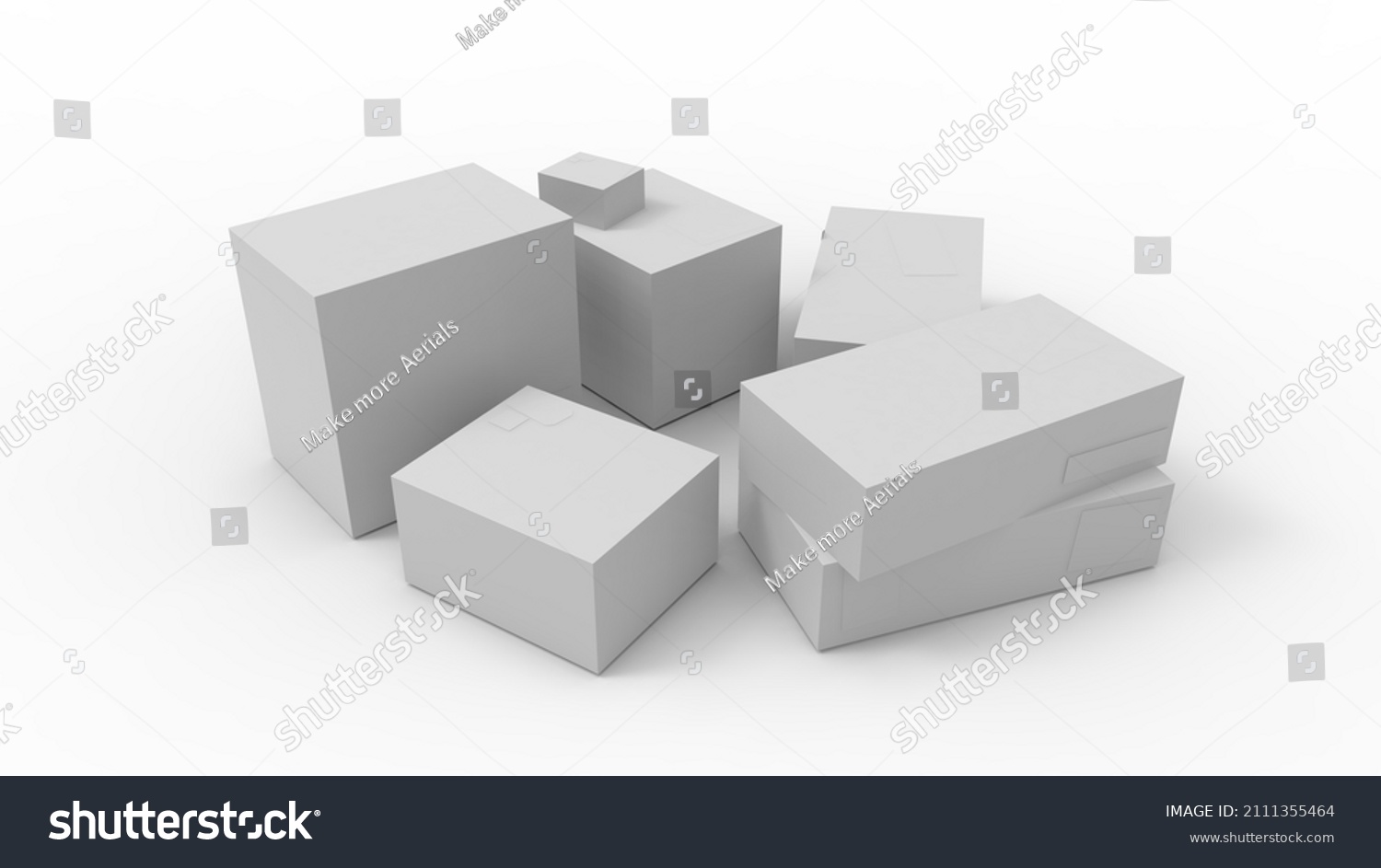 3d Rendering Design Mockup Template Multple Stock Illustration 3d Rendering Design Mockup Template Multple Stock Illustration