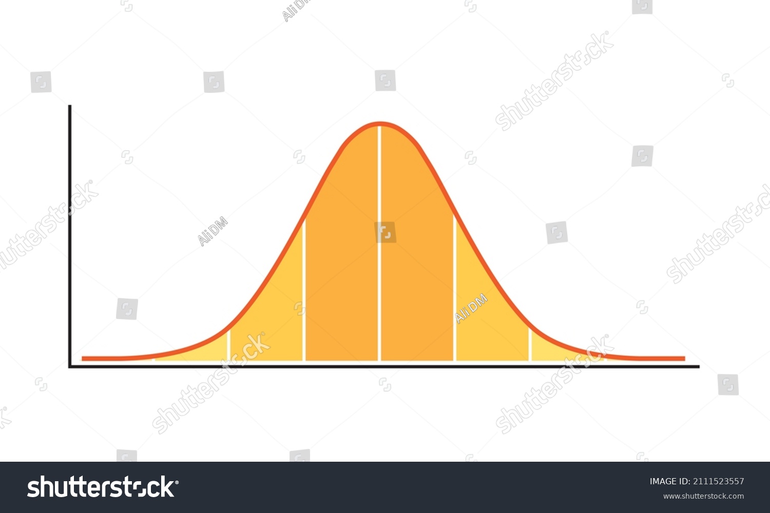 mathematical-designing-gaussian-distribution-bell-curve-stock-vector