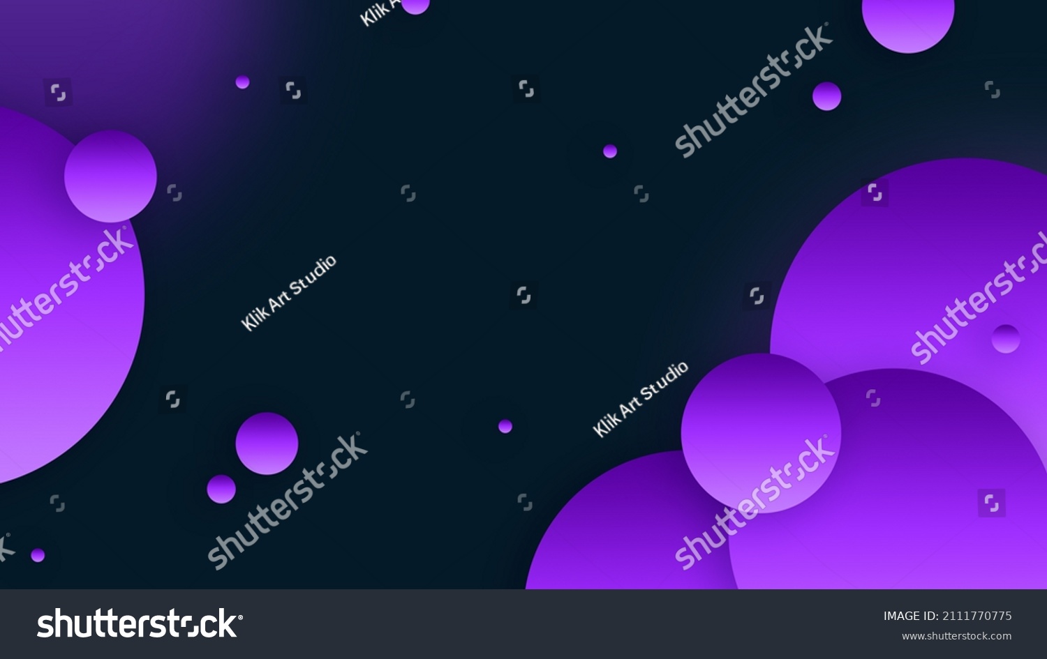 Abstract Dark Purple Circled Gradient Glassmorphism Stock Illustration ...