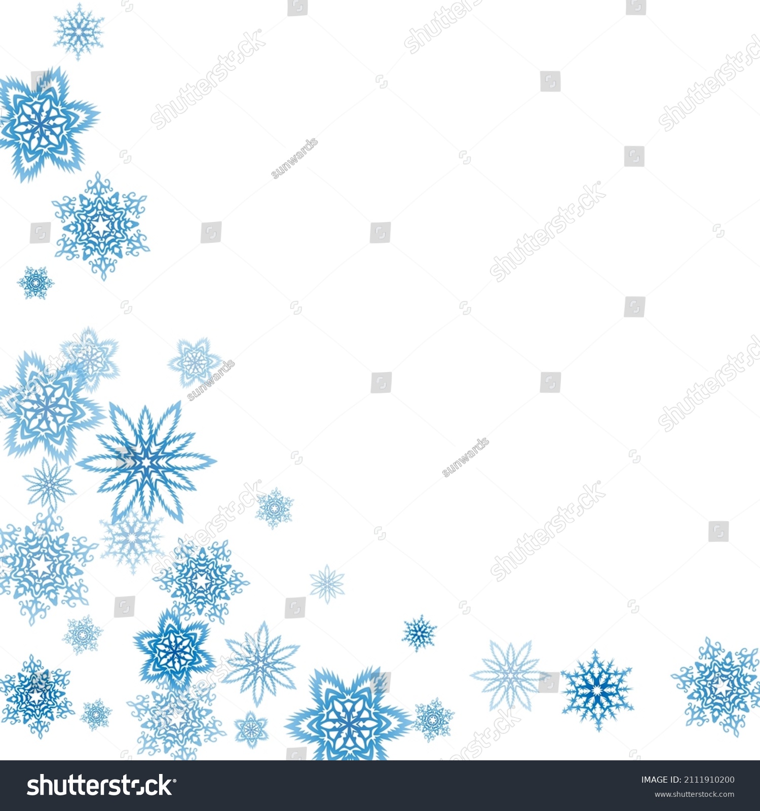 Background Material Snowflake Shake Illustration Rectangular Stock ...