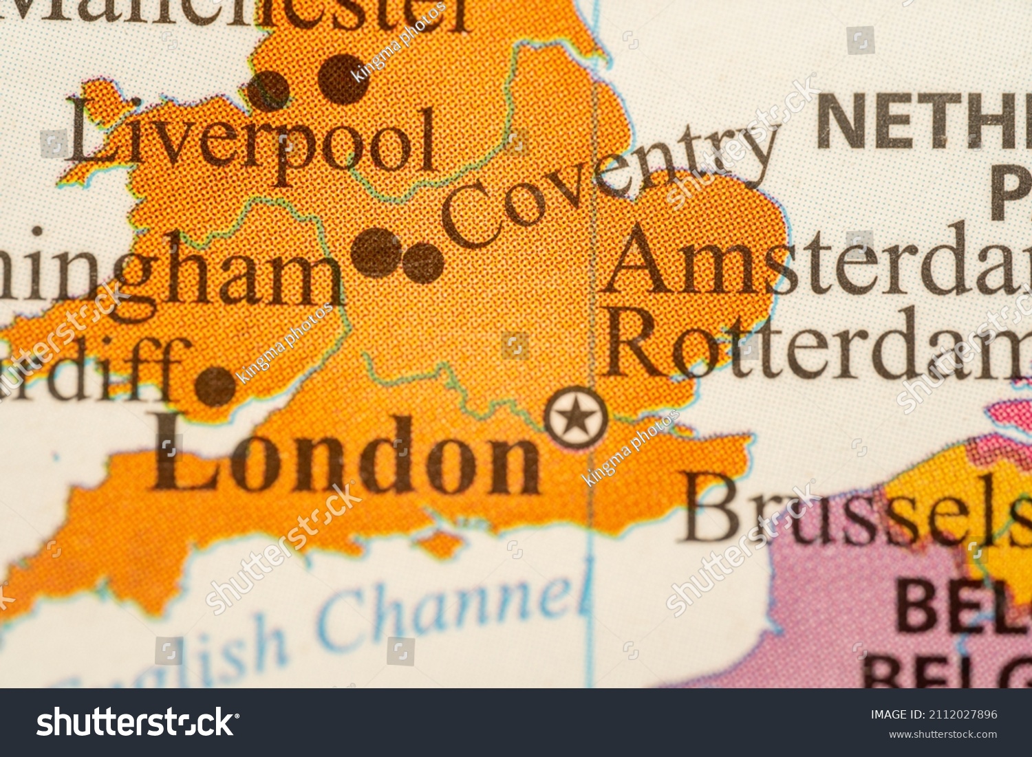 12422 Rak Uae Colorful Map London Stock Photo 2112027896 