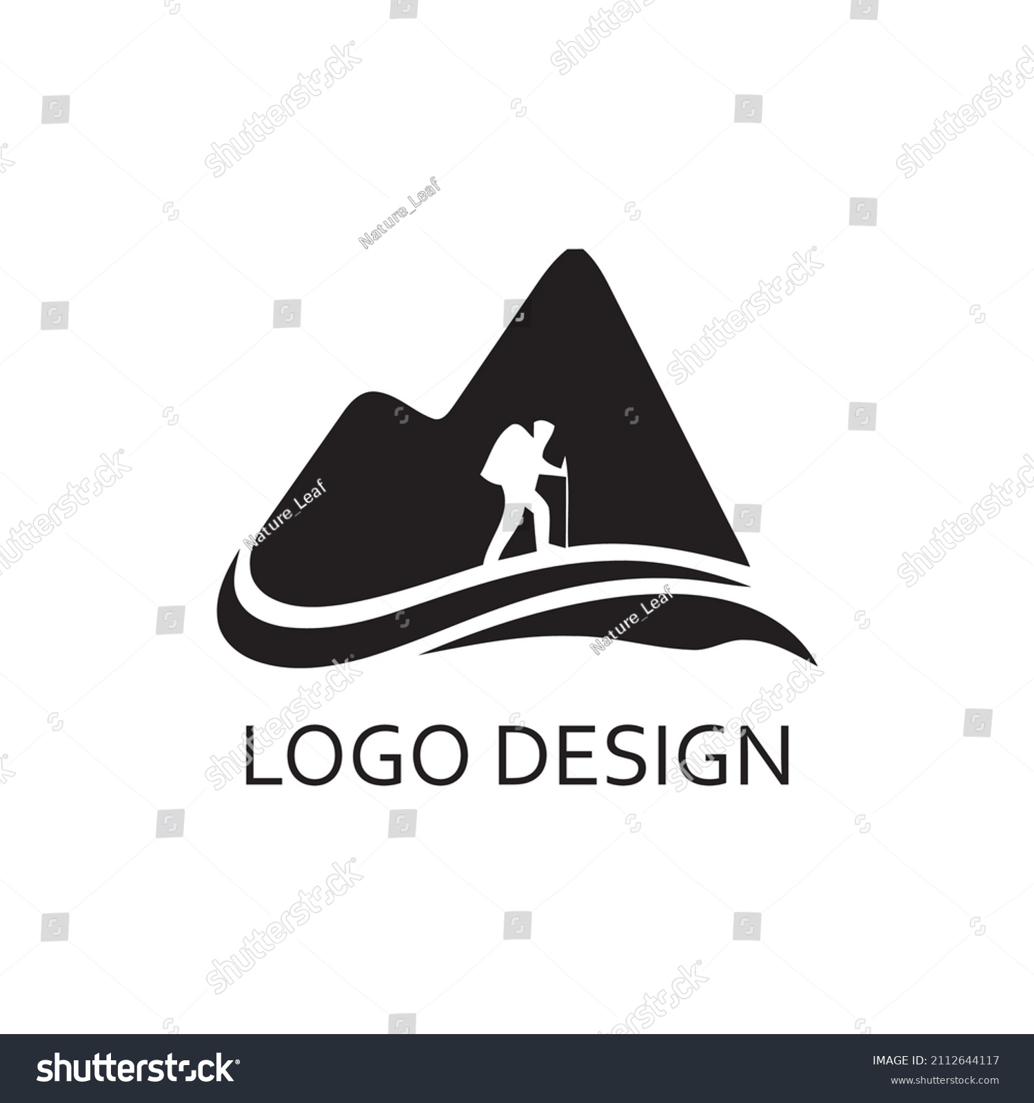 Mountain View Logo Company Design Stock Vector (royalty Free 