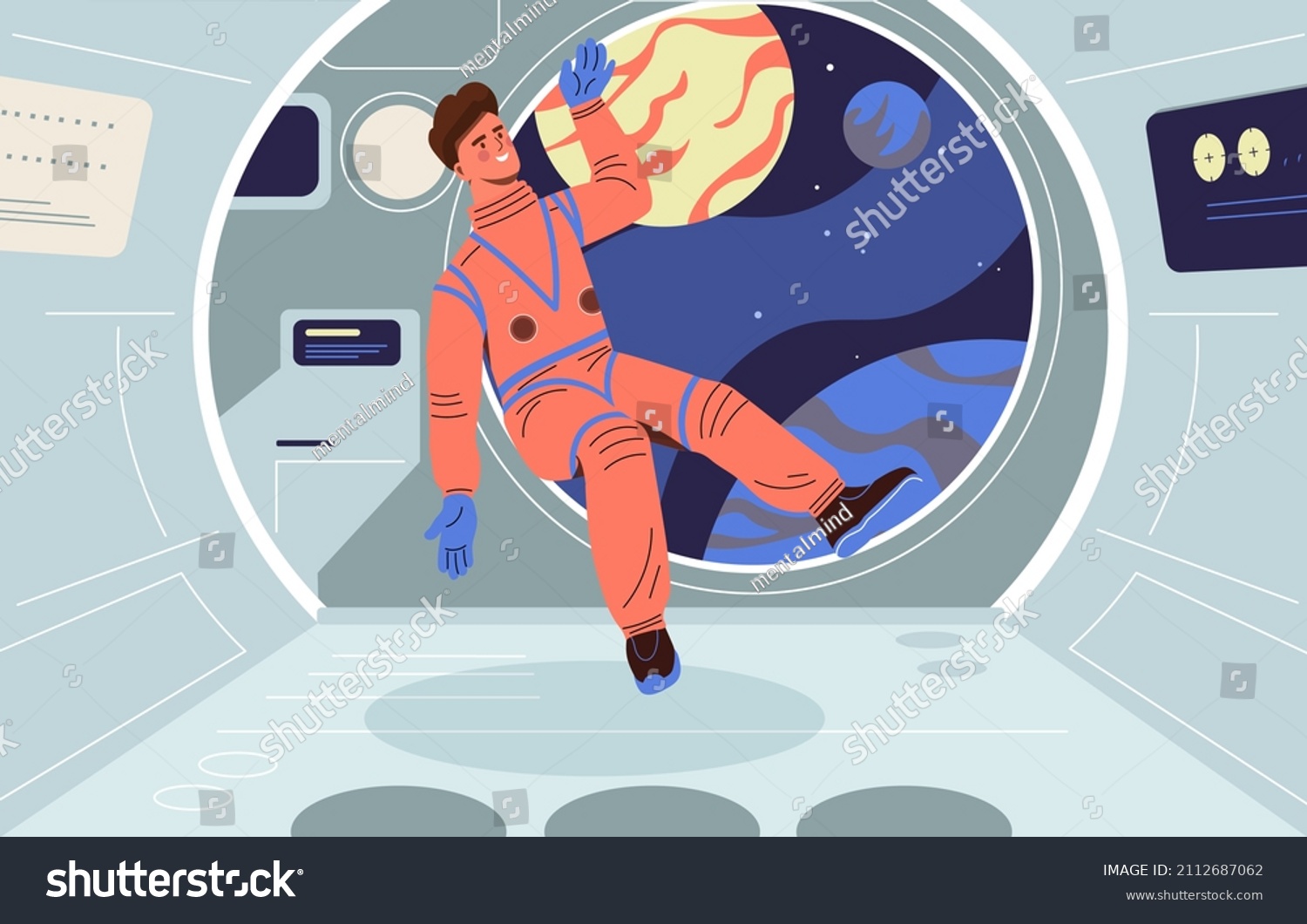 38,982 Astronaut flat design Images, Stock Photos & Vectors Shutterstoc...