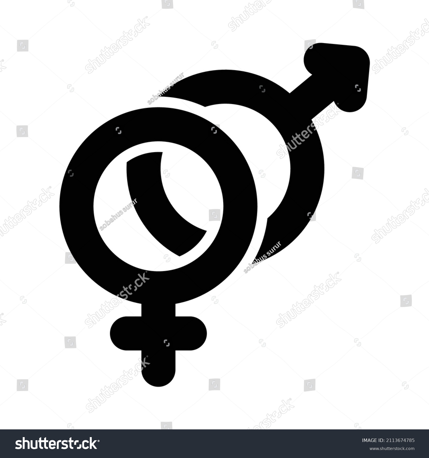 Gender Icon Male Female Symbols Simple Stock Vector Royalty Free Shutterstock