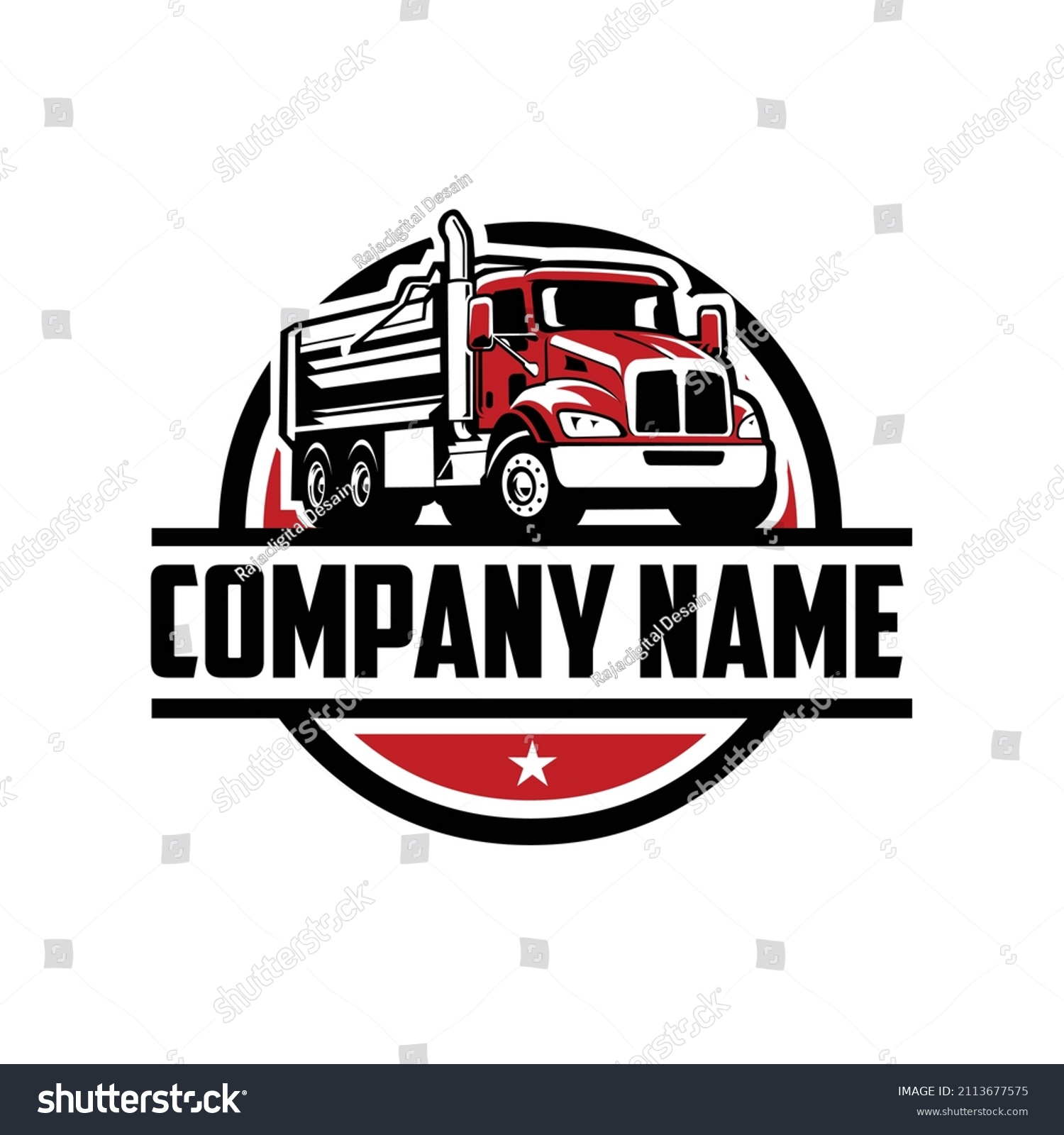 Dump Truck Logo Industry Tipper Truck Stock Vector (Royalty Free ...