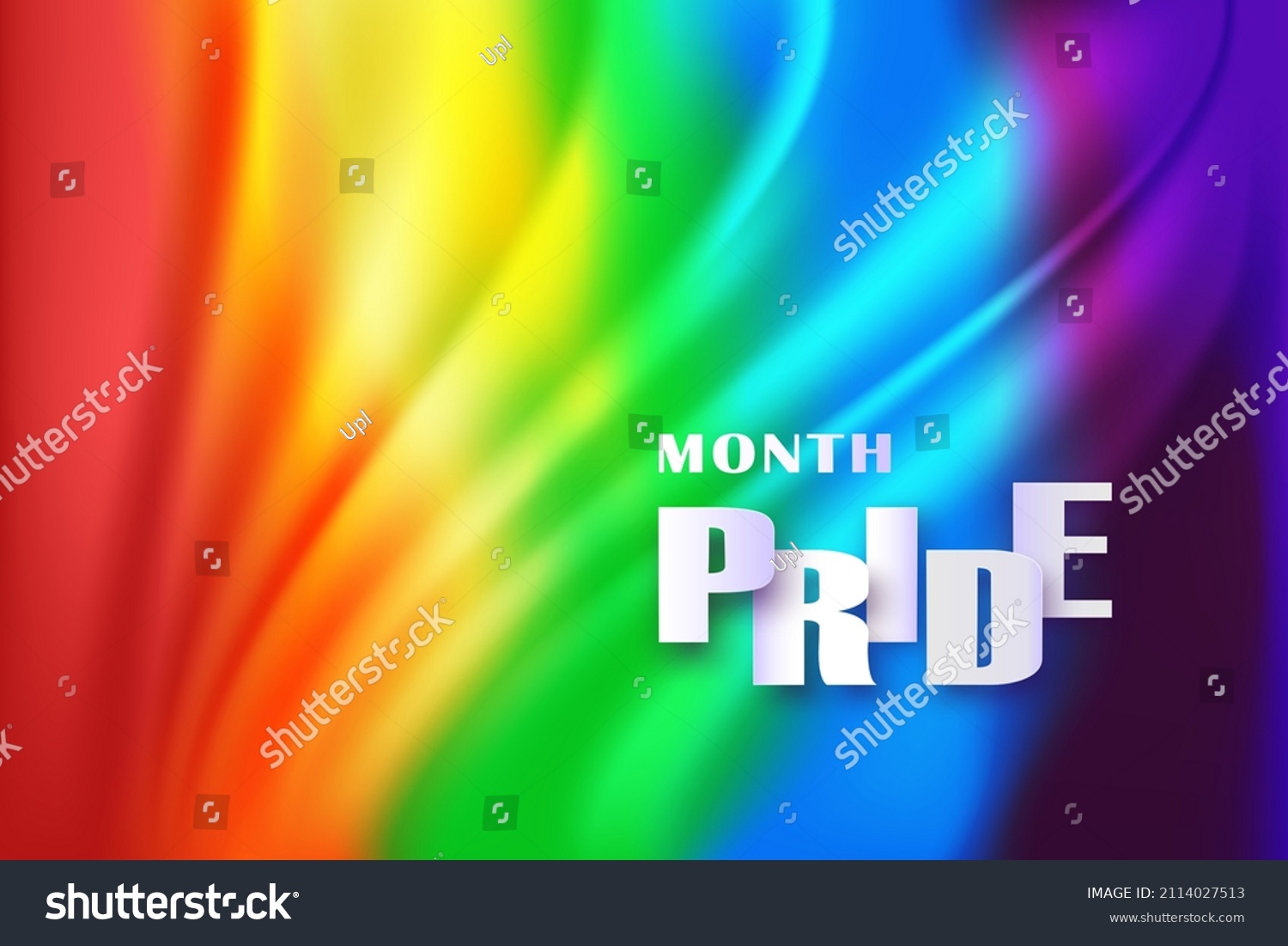 Lgbtq Pride Month Vector Illustration White Stock Vector (royalty Free 