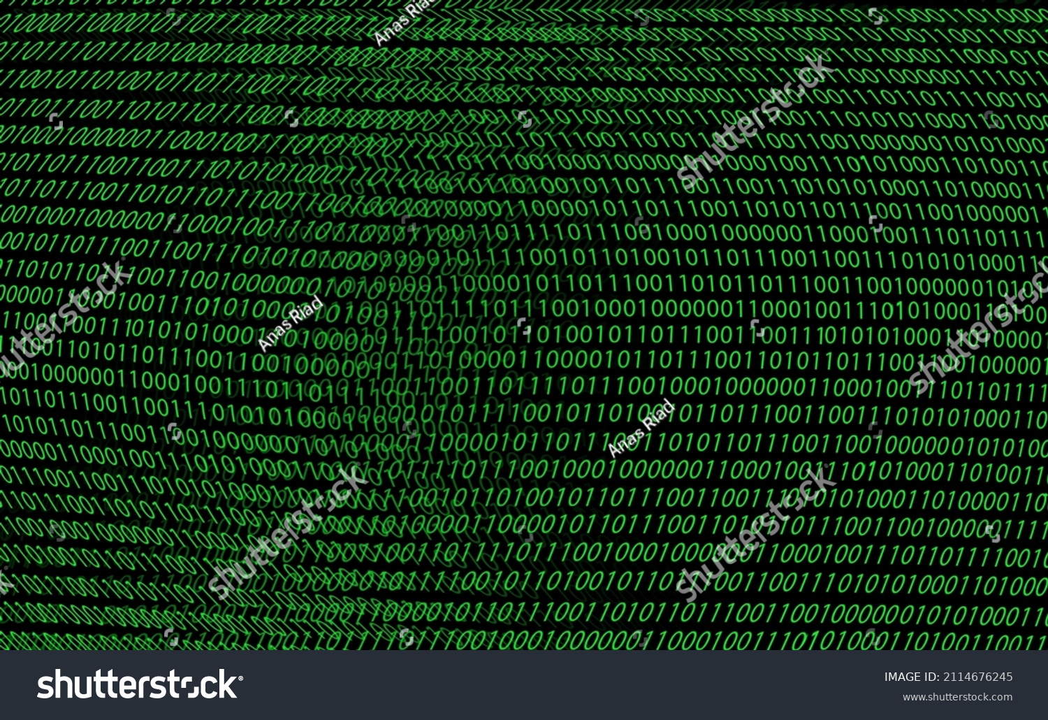 Ilustrasi Stok Binary Data Texts Represented Binary Data 2114676245