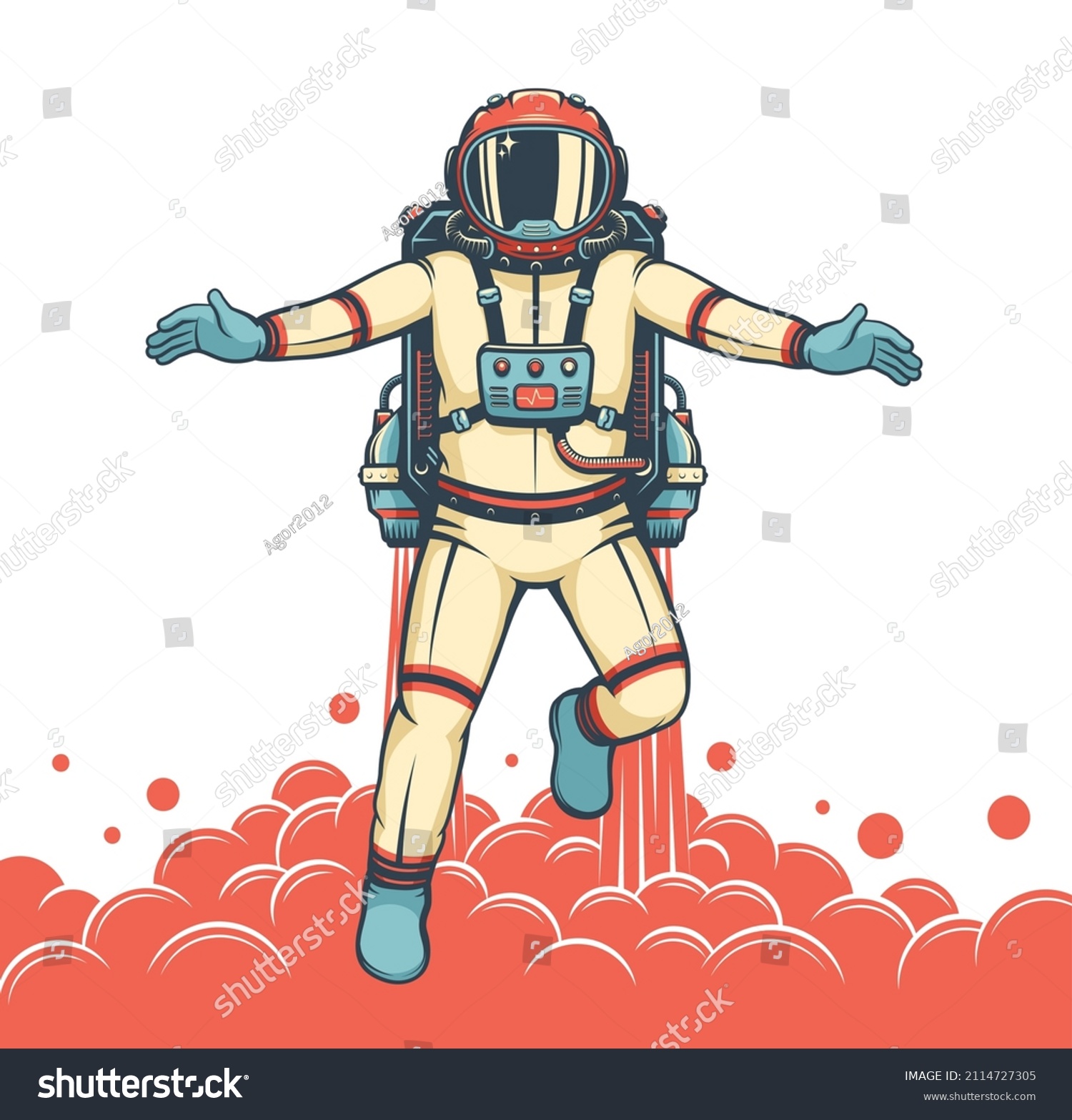 315 Astronaut Jetpack Stock Vectors Images And Vector Art Shutterstock