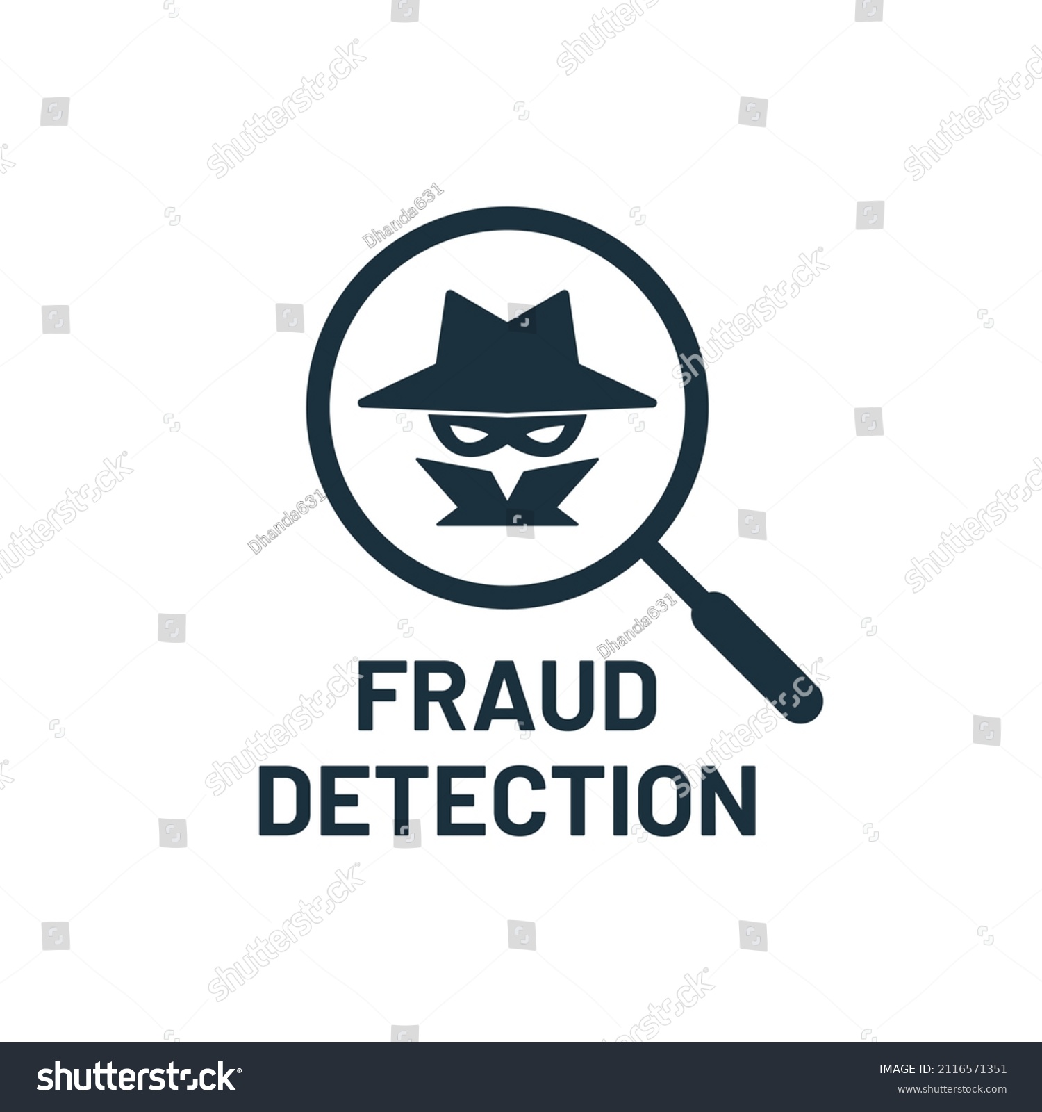 Fraud Detection Icon Logo Design Vector Stock Vector (Royalty Free ...