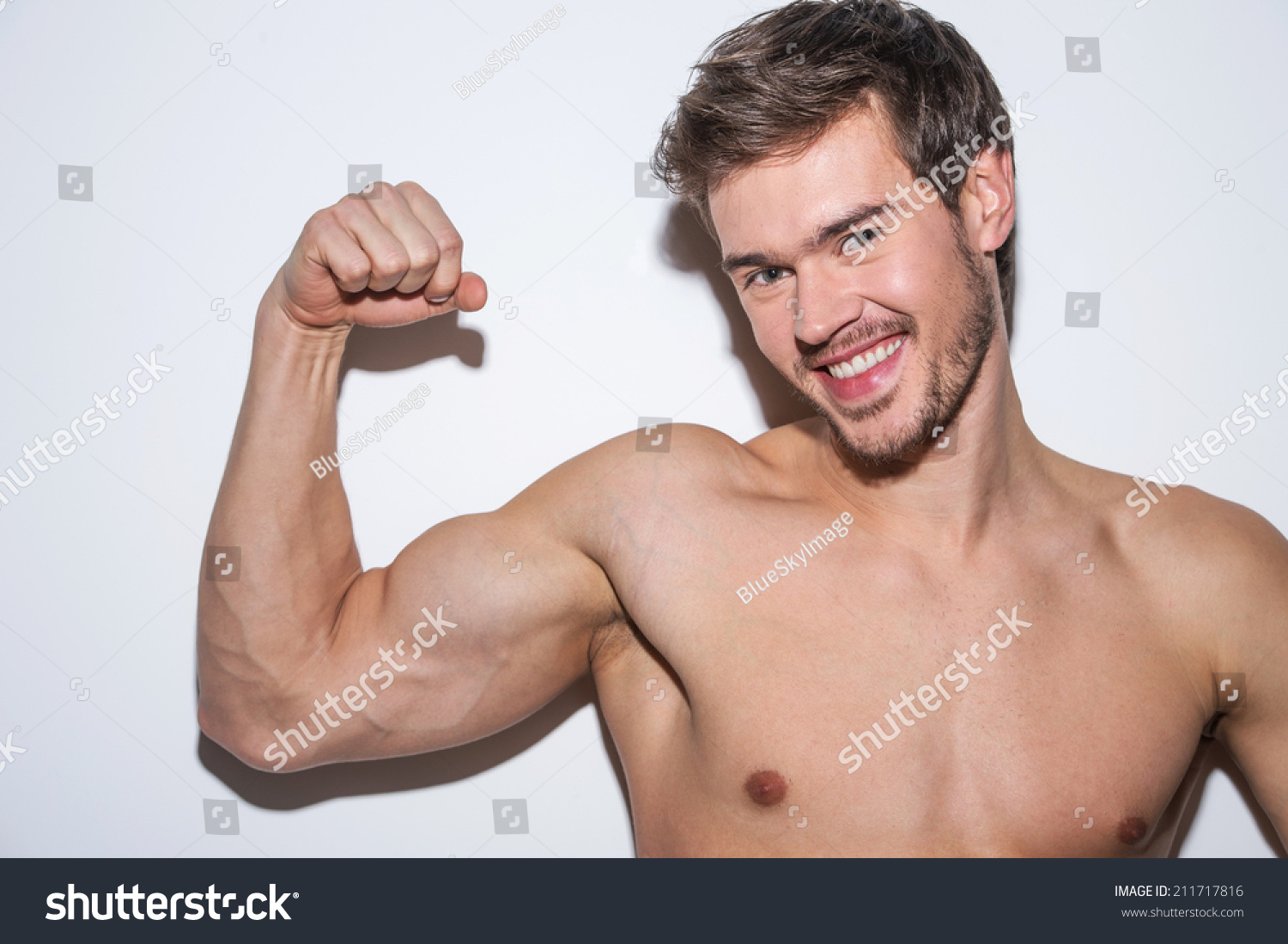 Shoulder Arm Naked Male Body Fit Stock Photo Shutterstock