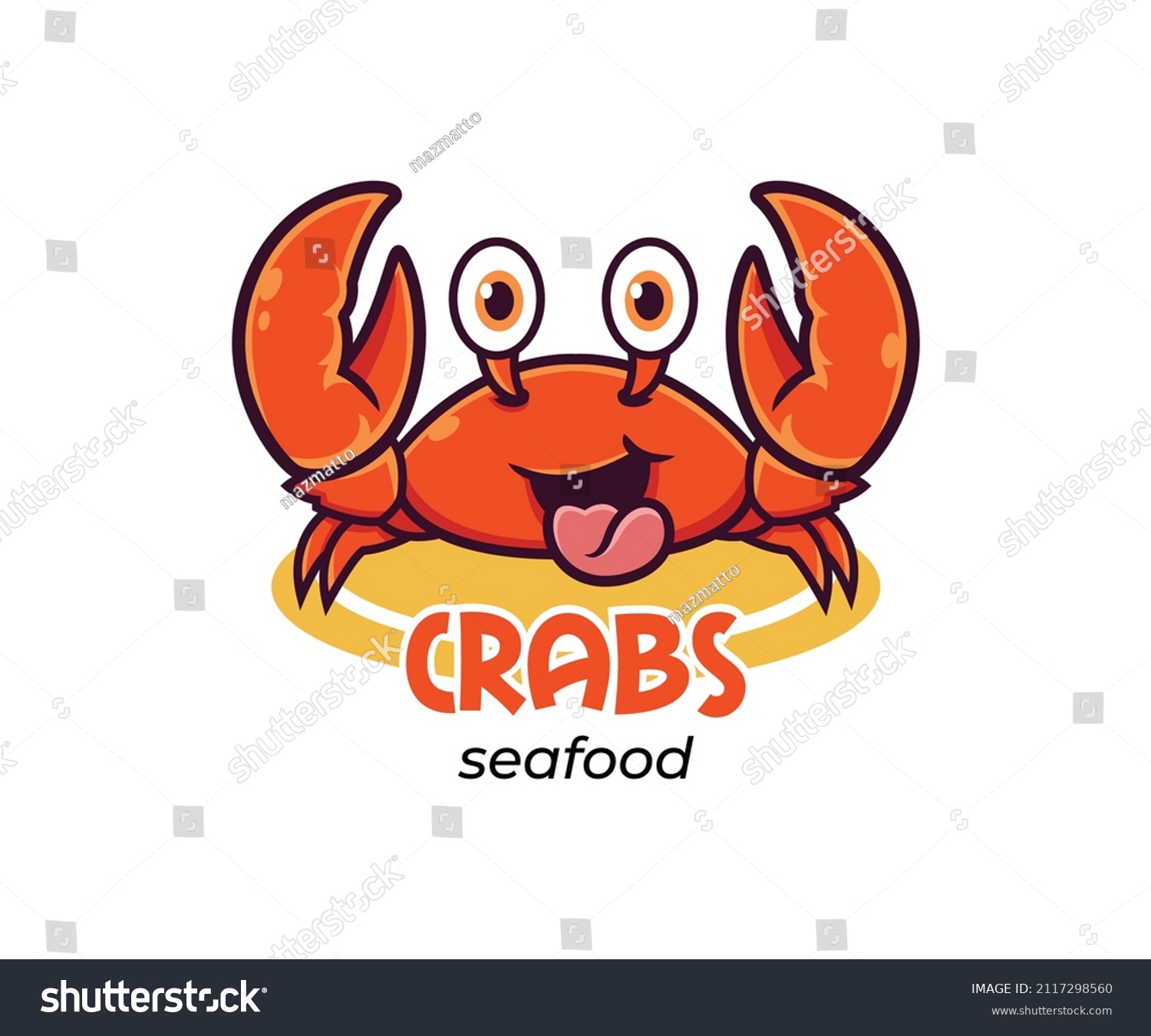 Illustration Crab Mascot Character Vector Stock Vector (Royalty Free ...