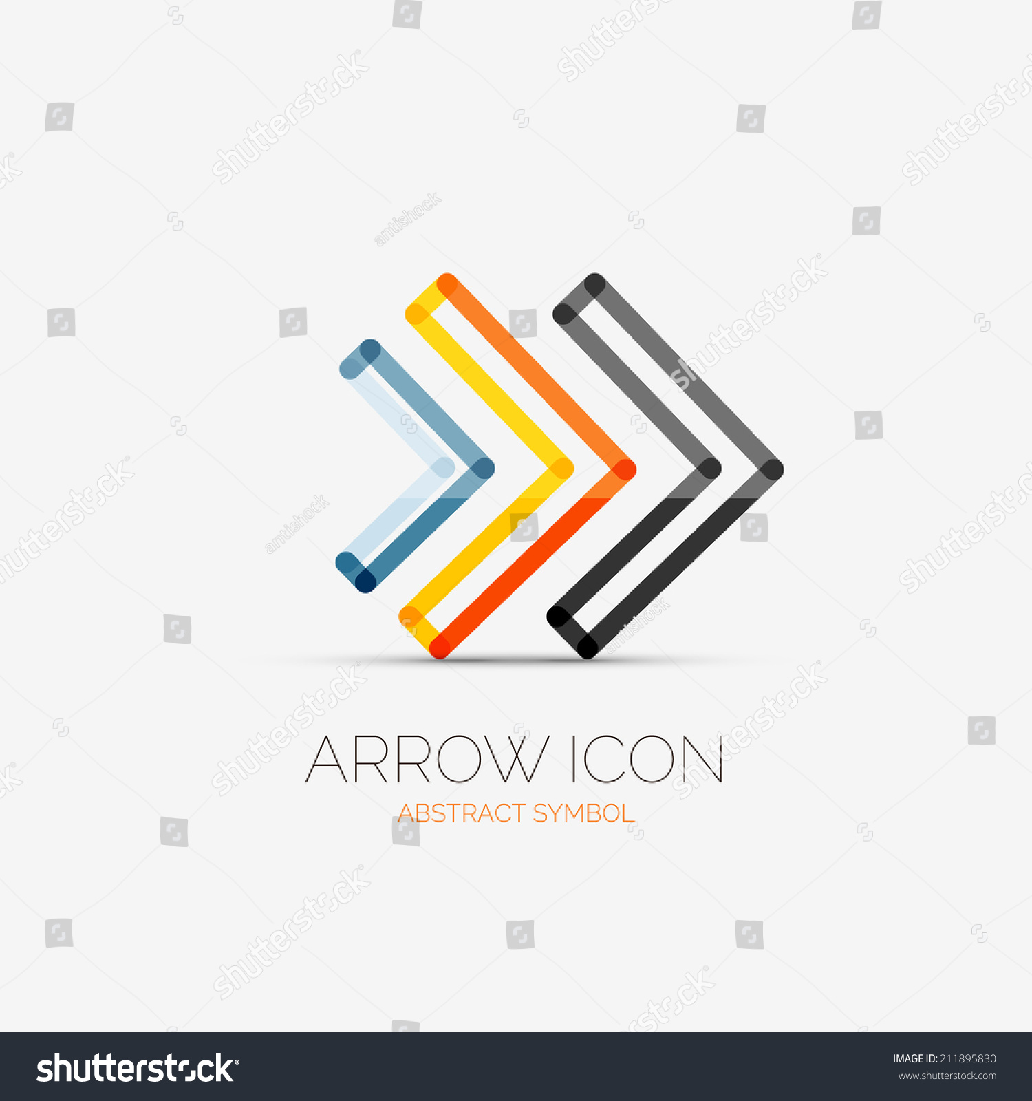 Vector Right Arrows Company Logo Design Stock Vector (Royalty Free ...