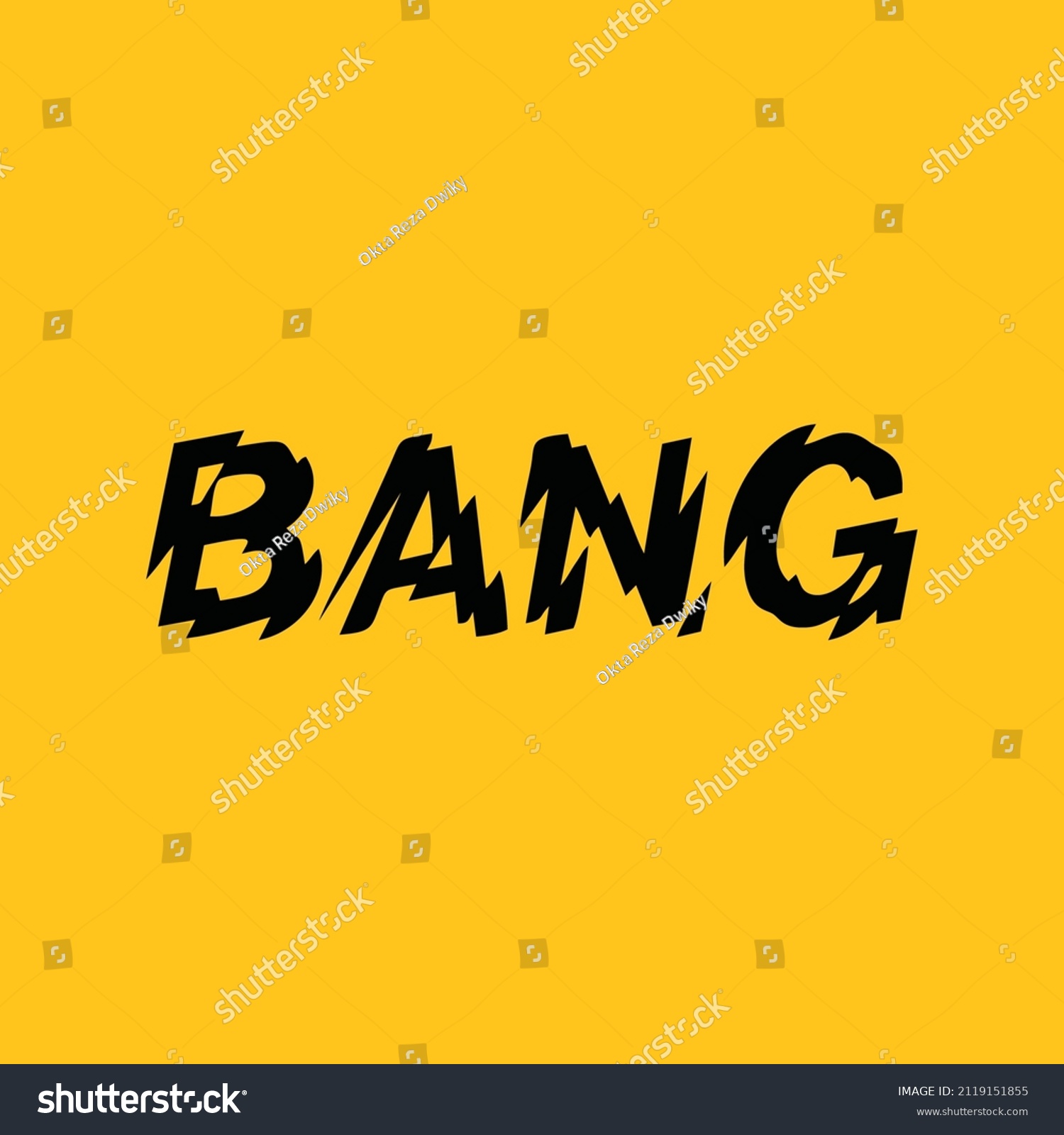 Bang Letter Logo Design Illustration Bang Stock Vector (Royalty Free ...