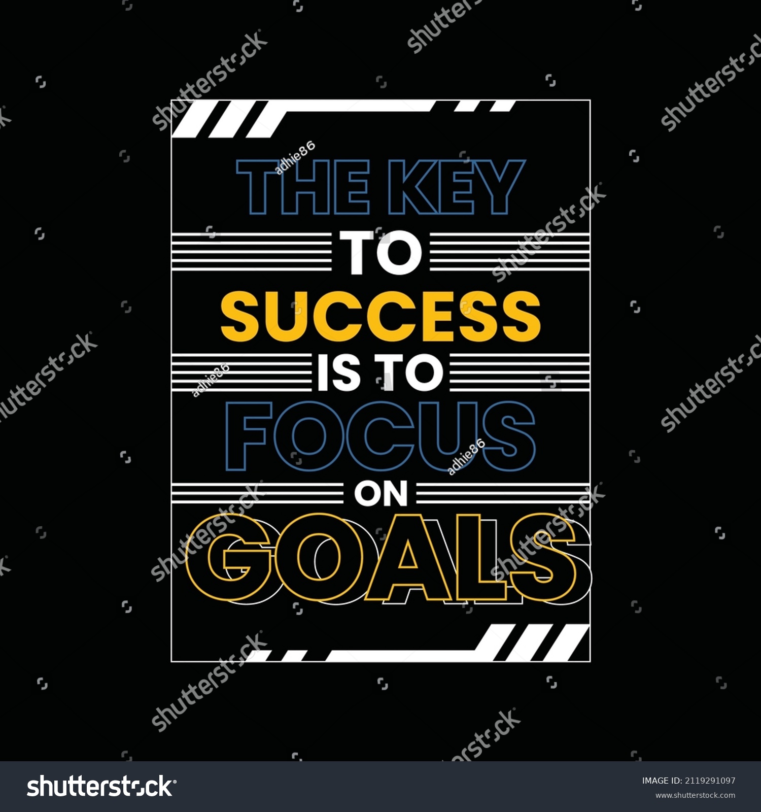 Key Success Lettering Hands Typography Graphic Stock Vector (Royalty ...