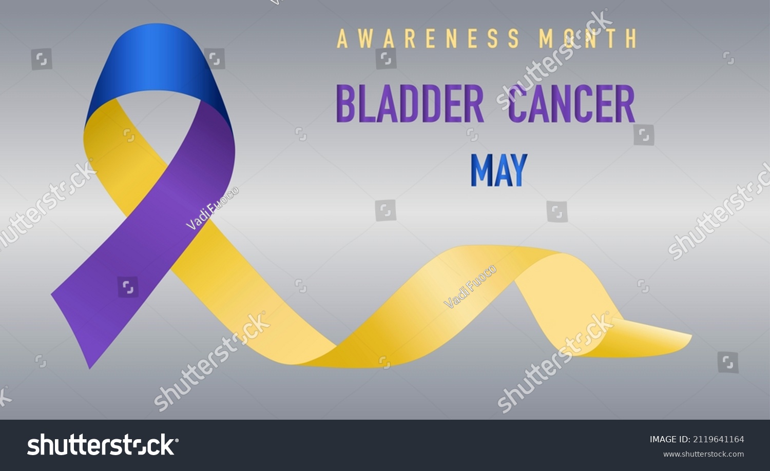 Bladder Cancer Awareness Month Celebrated Each Stock Illustration ...