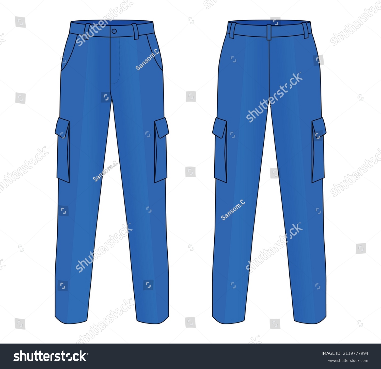 1,215 Cargo Jeans Stock Vectors, Images & Vector Art | Shutterstock