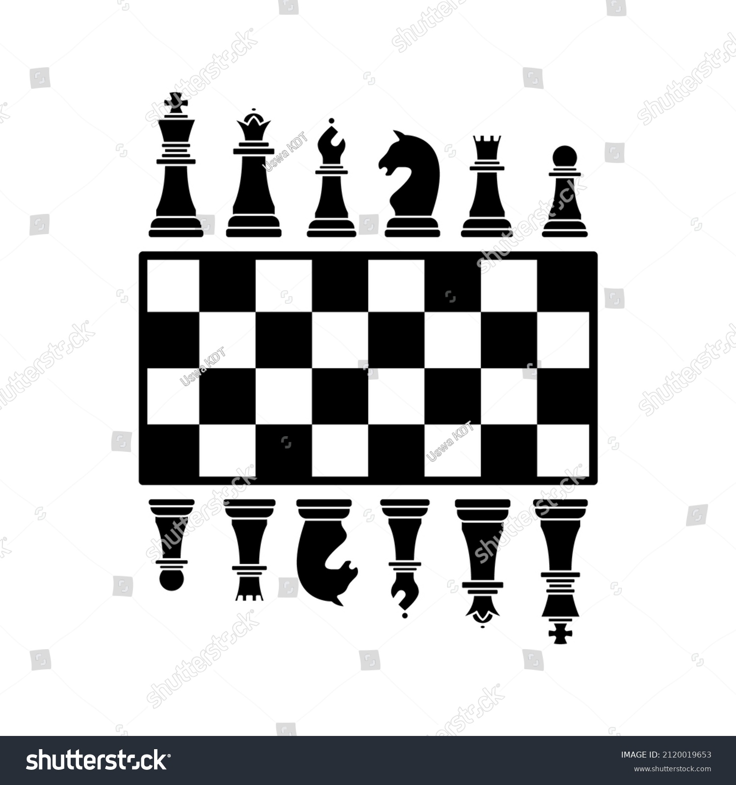 Chess Icon Strategy Checkmate Vector Illustration Stock Vector (Royalty ...