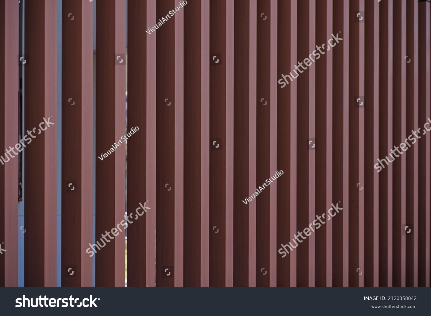 Modern Wooden Decorative Fence Panel Design Stock Photo 2120358842   Stock Photo Modern Wooden Decorative Fence Panel Design Element 2120358842 