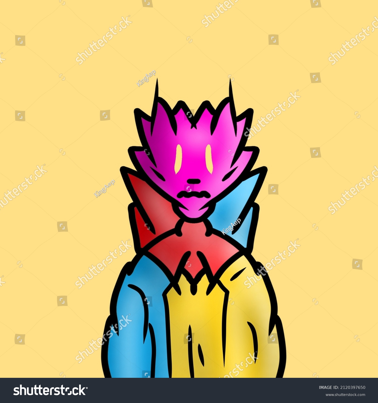Illustration 2d Cartooncharacter Design Stock Illustration 2120397650