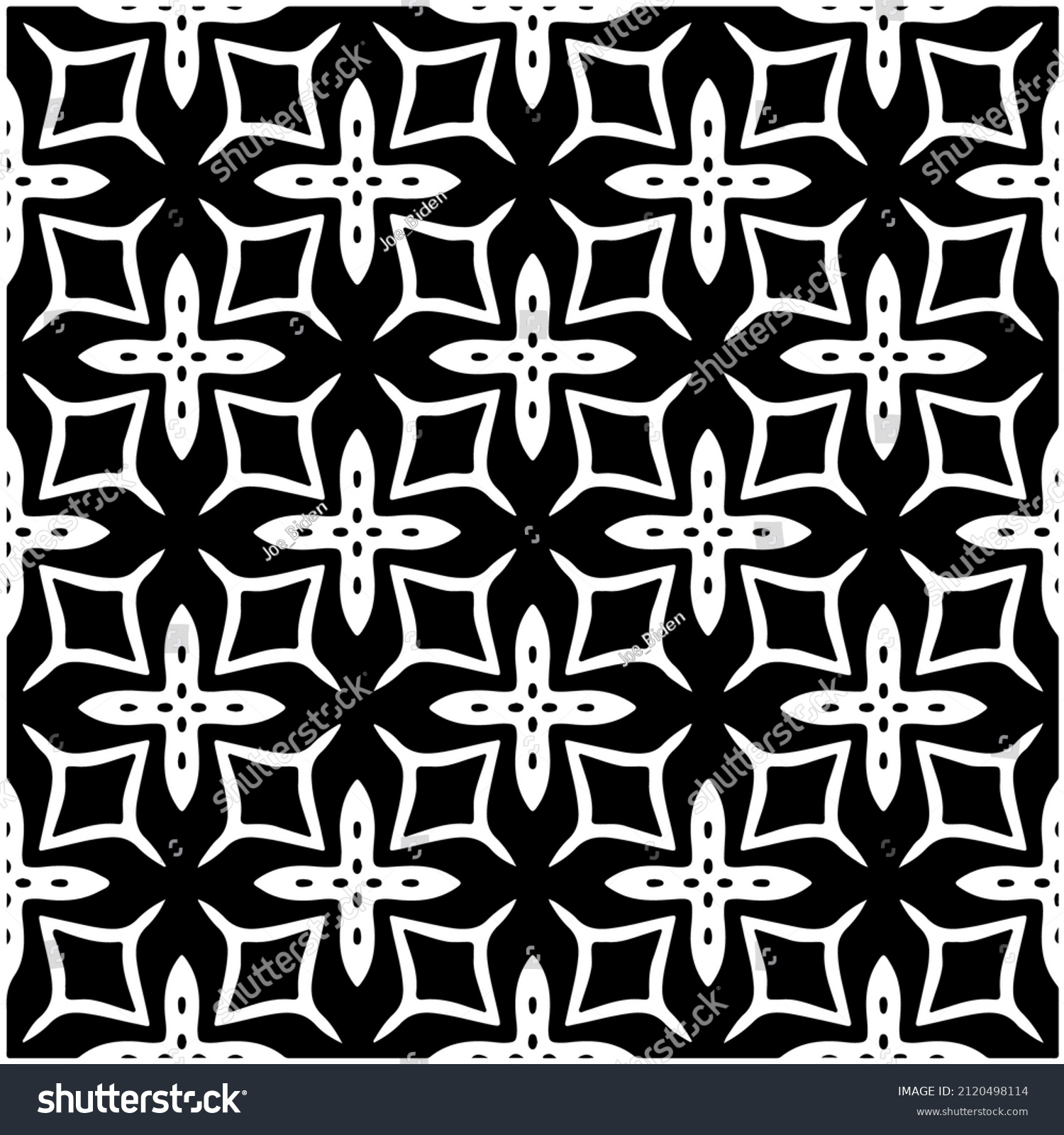 Seamless Repeating Patternblack White Pattern Wallpapers Stock Vector ...