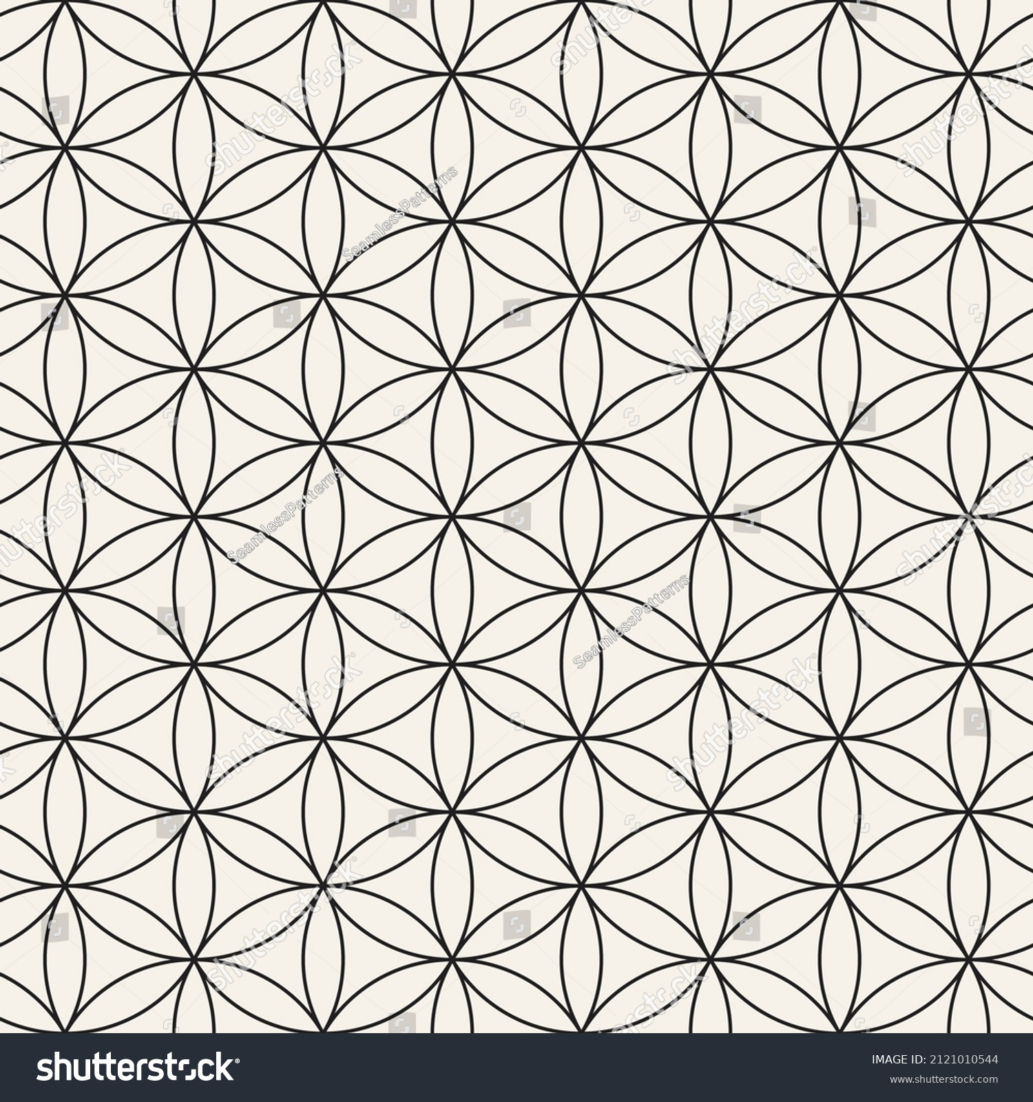 Vector Seamless Thin Lines Lattice Pattern Stock Vector (Royalty Free ...