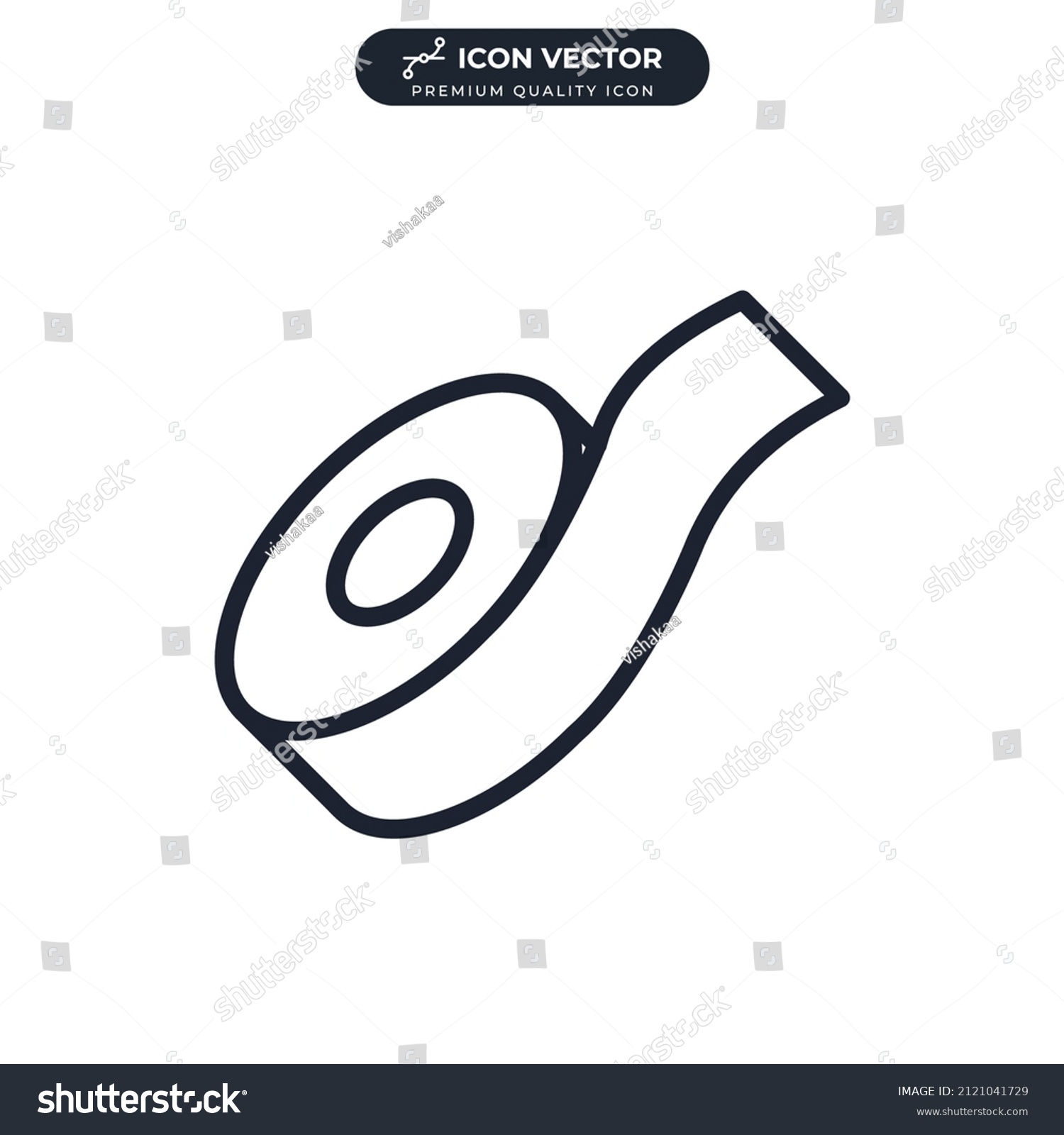 Scotch Tape Icon Symbol Template Graphic Stock Vector (Royalty Free ...