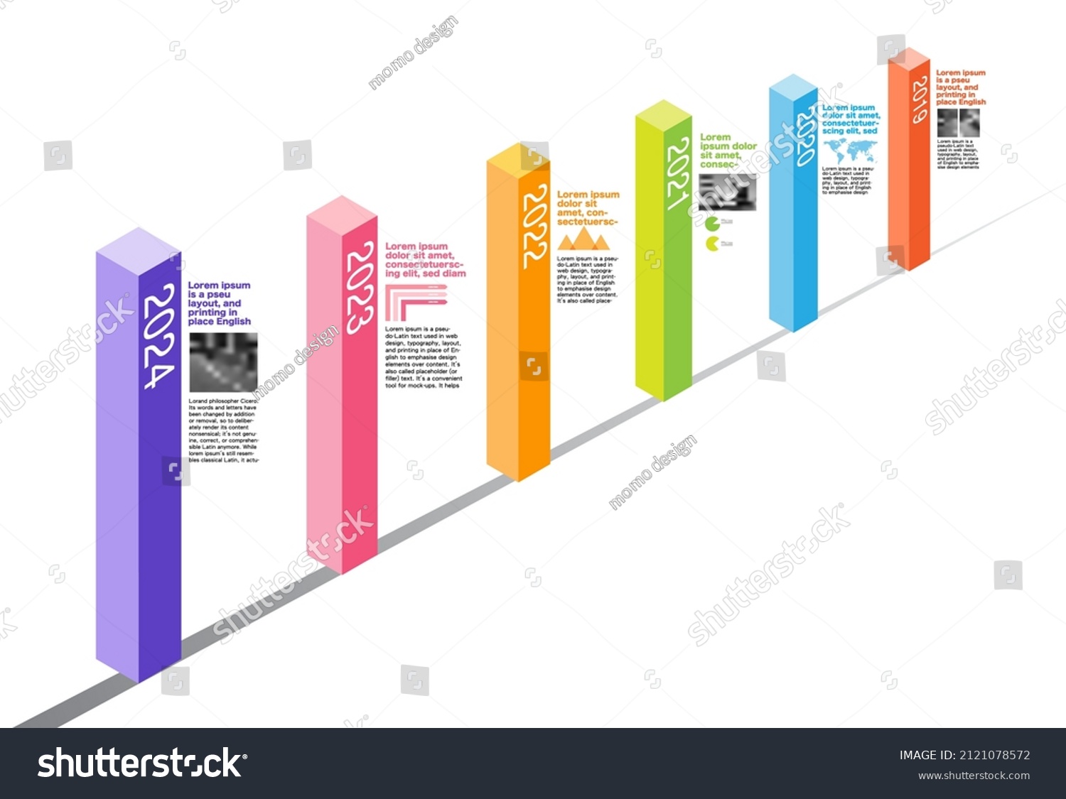 Vektor Stok Milestone Company Timeline Roadmapinfographic Vector Tanpa Royalti 2121078572 3473