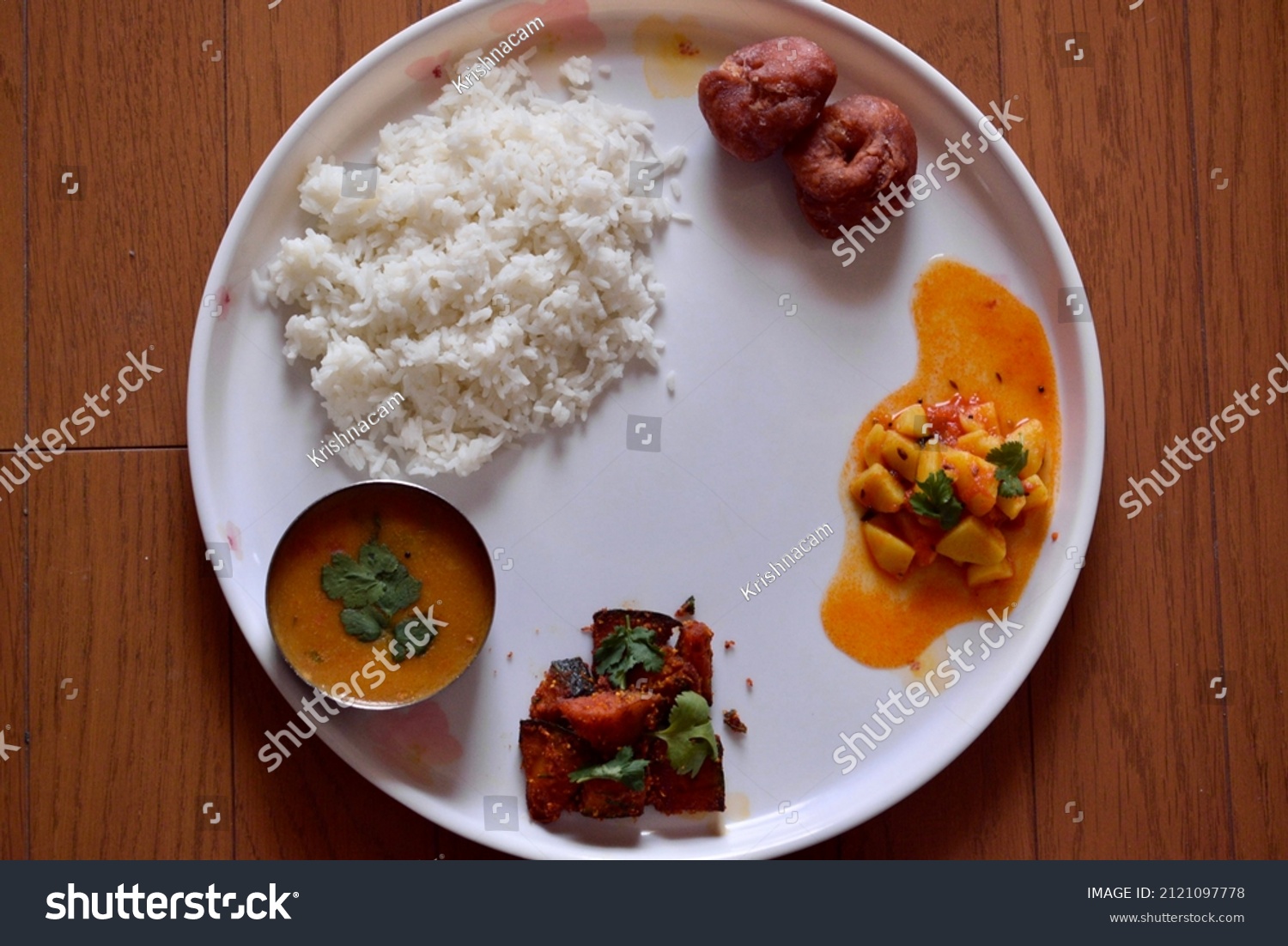 Traditional Indian Healthy Meal Stock Photo 2121097778 | Shutterstock