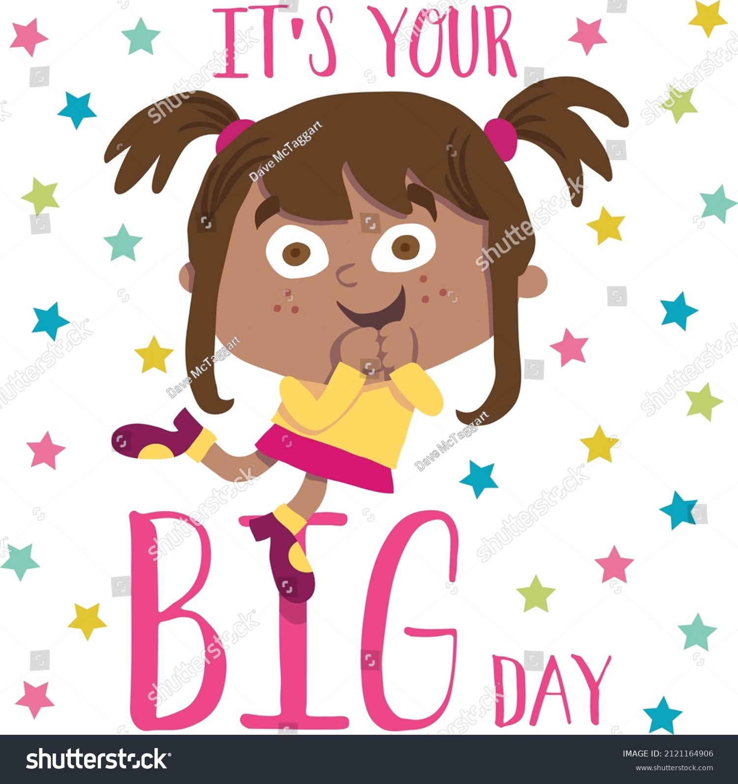 excited-little-girl-on-her-birthday-stock-vector-royalty-free