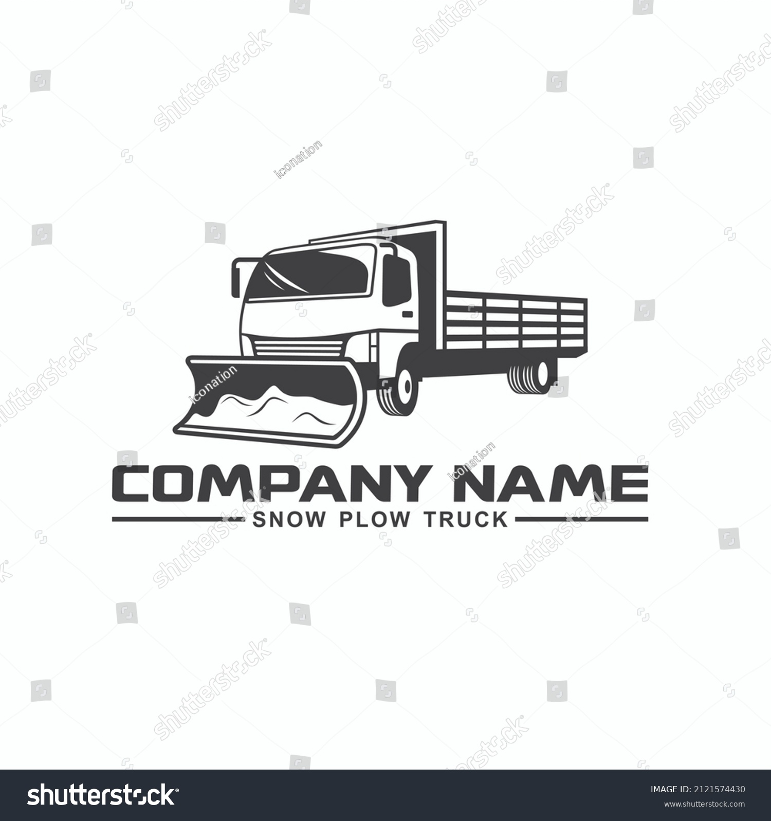 snow plow vector