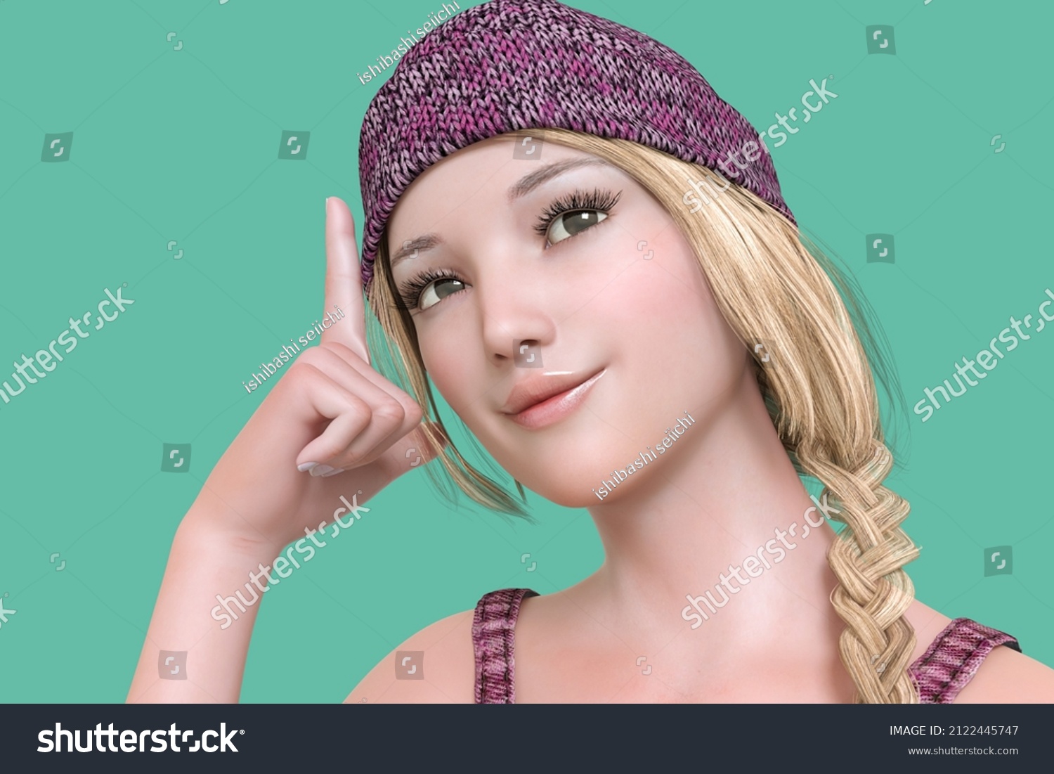 lovely-woman-expressing-her-facial-expressions-stock-illustration