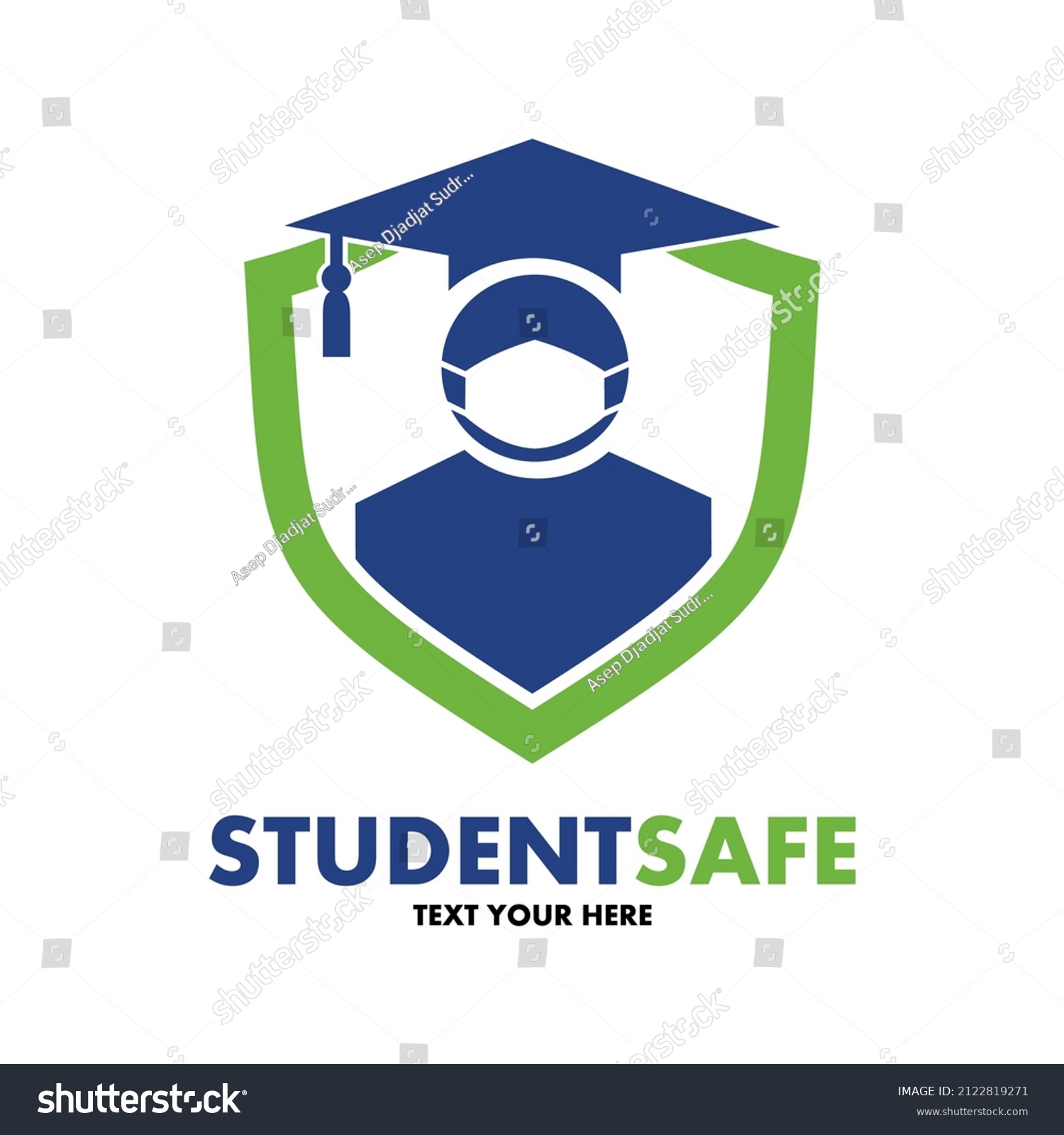 Student Safe Vector Logo Template This Stock Vector Royalty Free